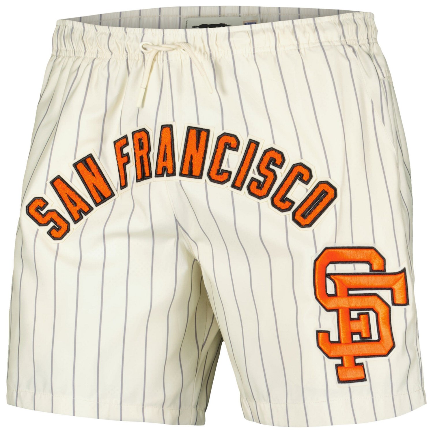 Pro Standard San Francisco Giants Pinstripe Retro Classic Woven Shorts - view number 2
