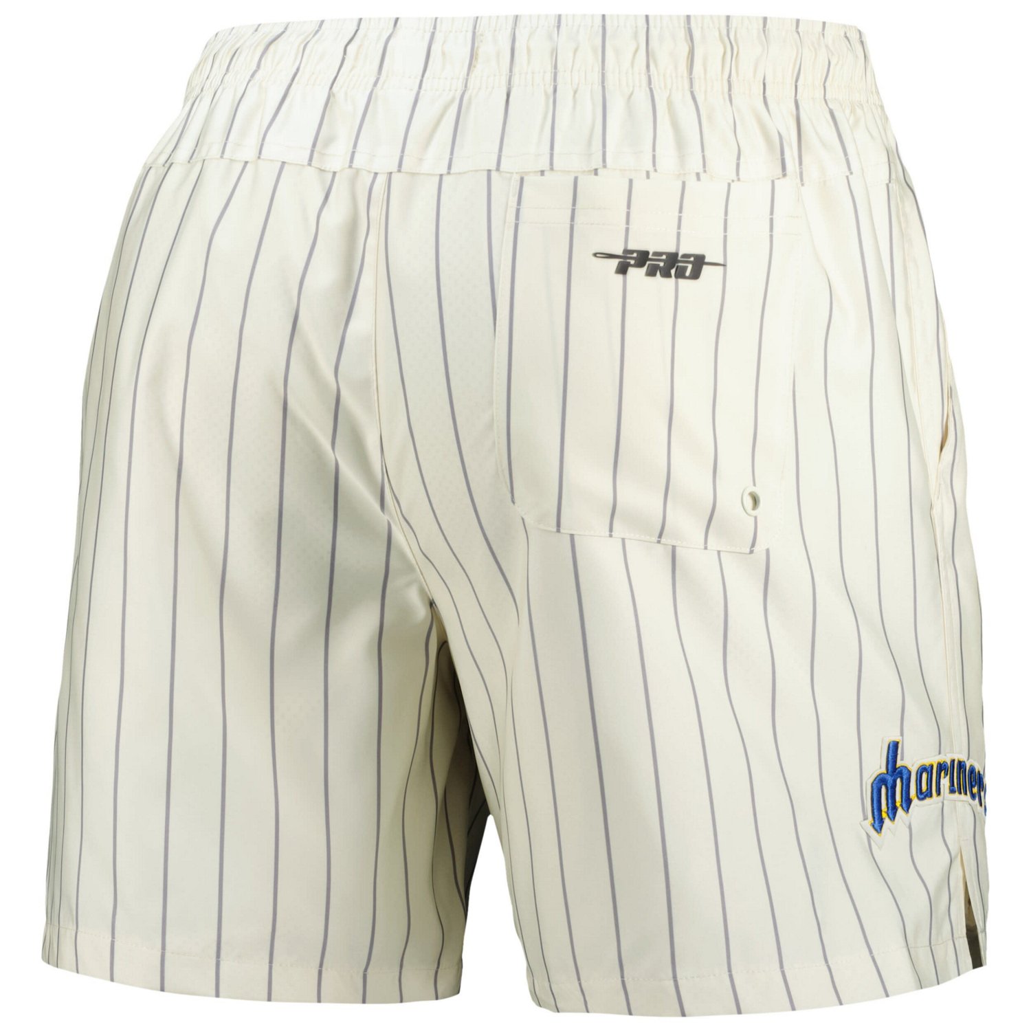Pro Standard Seattle Mariners Pinstripe Retro Classic Woven Shorts - view number 3
