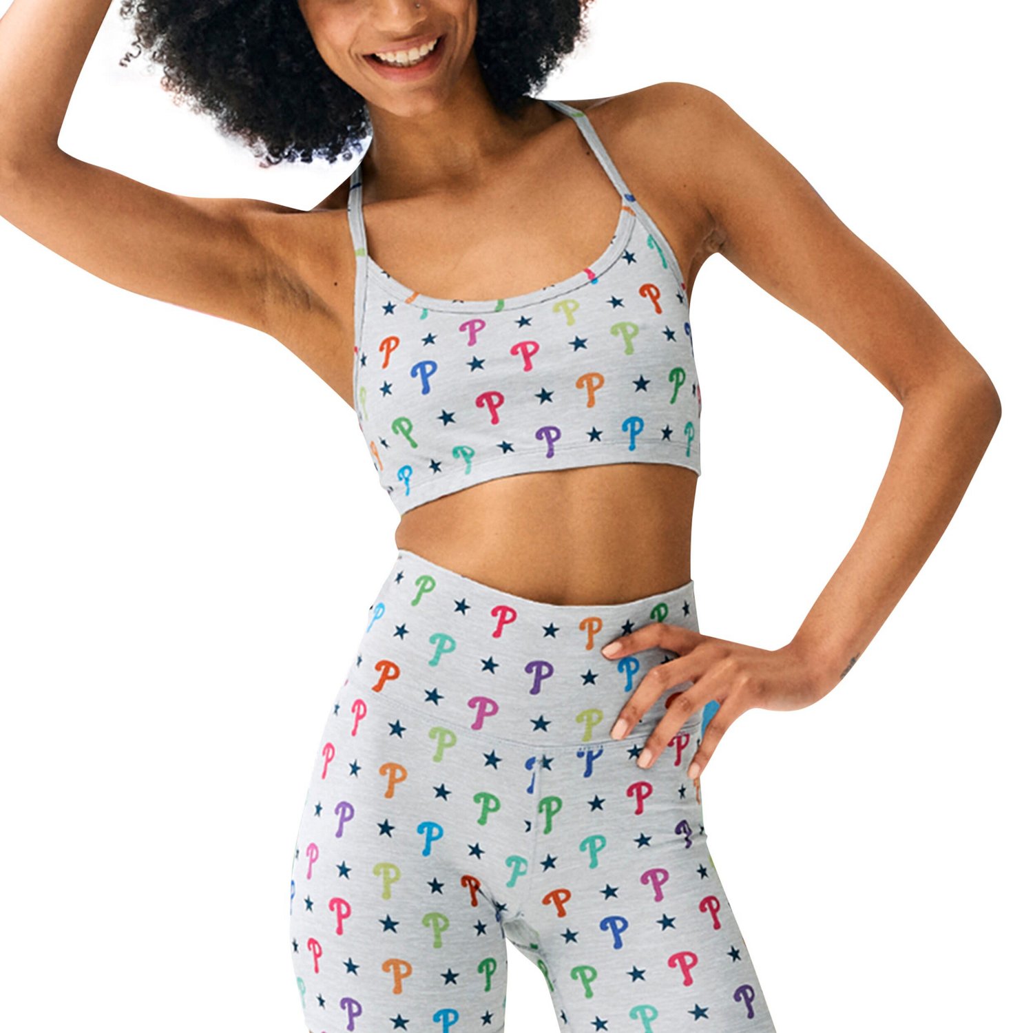 Terez Philadelphia Phillies TLC Rainbow Shorts                                                                                   - view number 4