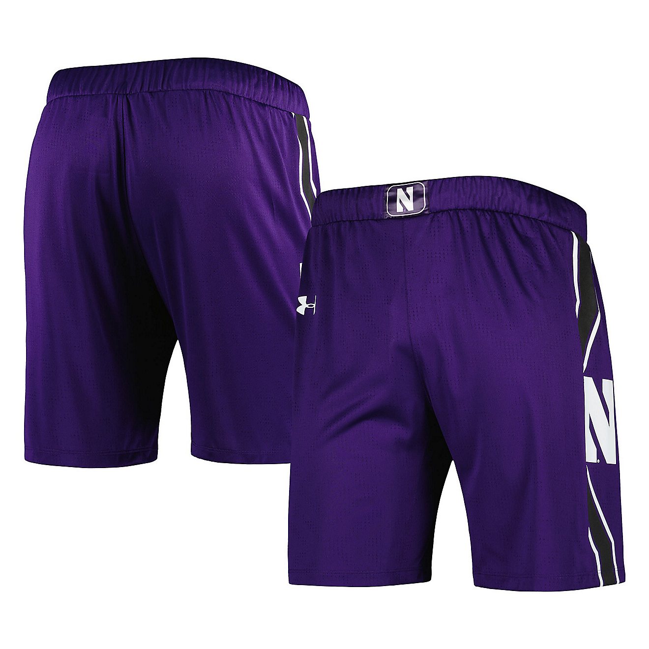 Under Armour Northwestern Wildcats Logo Replica Basketball Shorts                                                                - view number 1