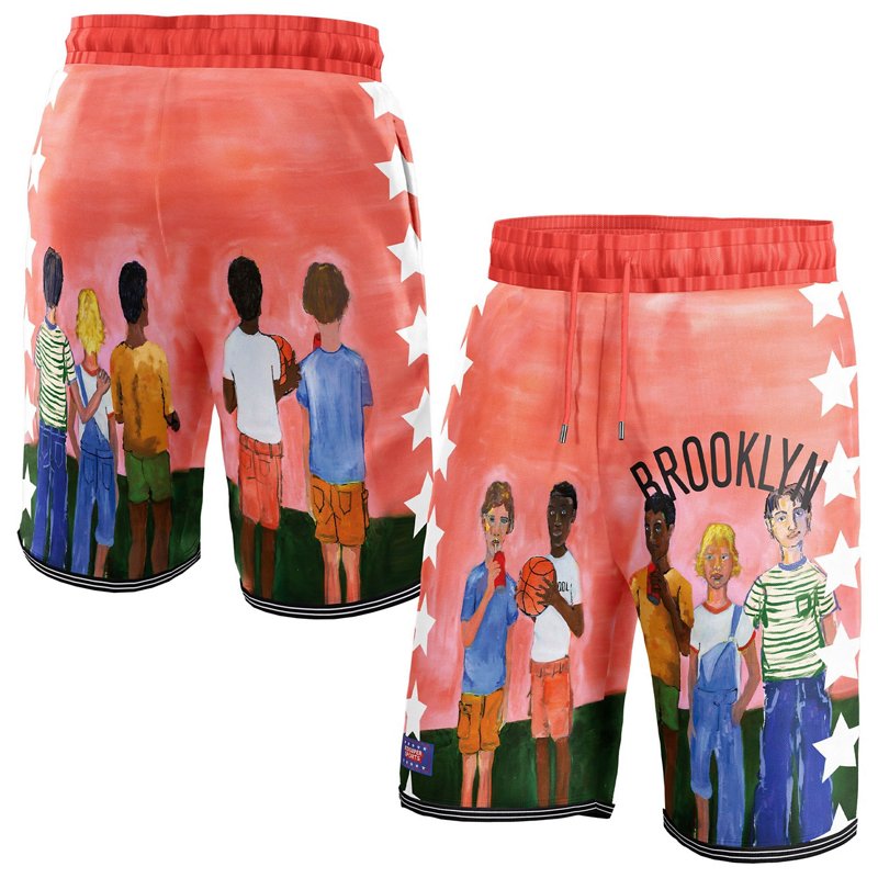 Unisex Nba Kidsuper Studios By Fanatics Brooklyn Nets Hometown Shorts-image