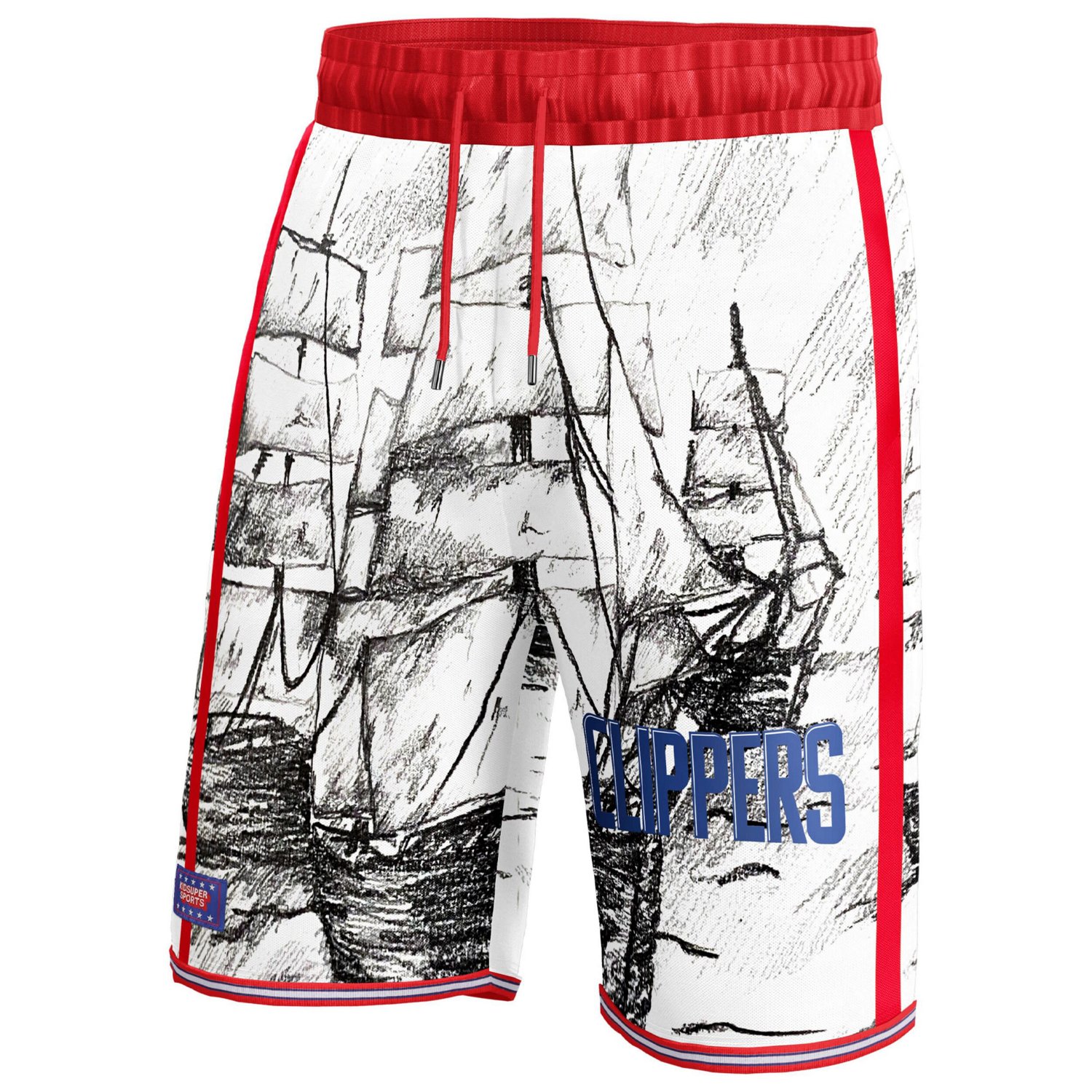Unisex NBA  KidSuper Studios by Fanatics LA Clippers Hometown Shorts                                                             - view number 2