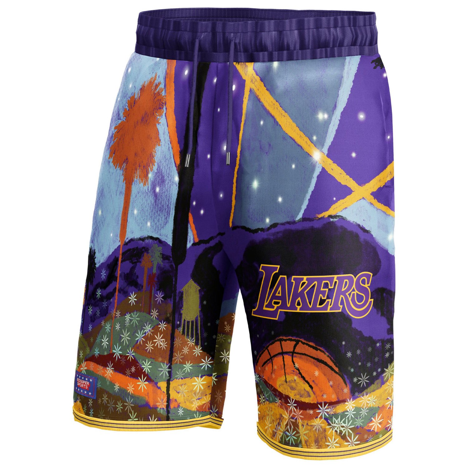 Unisex NBA  KidSuper Studios by Fanatics Los Angeles Lakers Hometown Shorts                                                      - view number 2