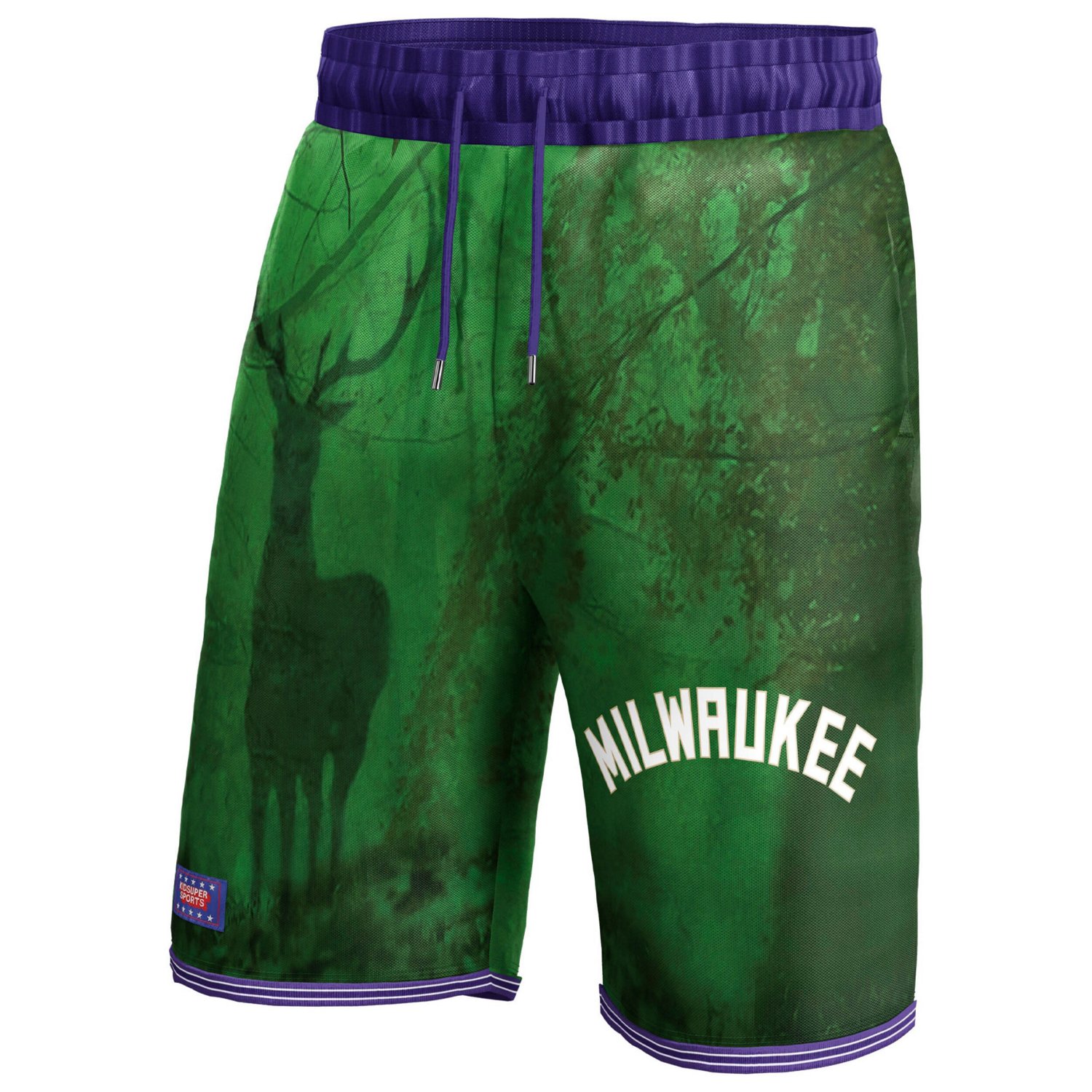 Unisex NBA  KidSuper Studios by Fanatics Milwaukee Bucks Hometown Shorts                                                         - view number 2