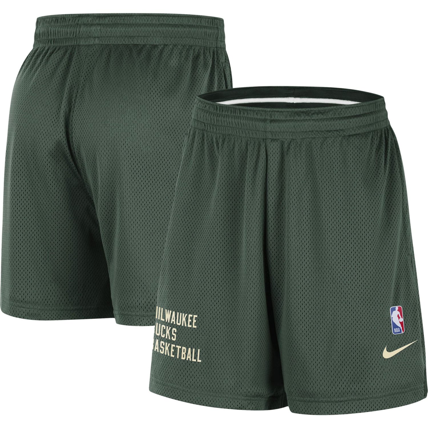 Unisex Nike Hunter Milwaukee Bucks Warm Up Performance Practice Shorts