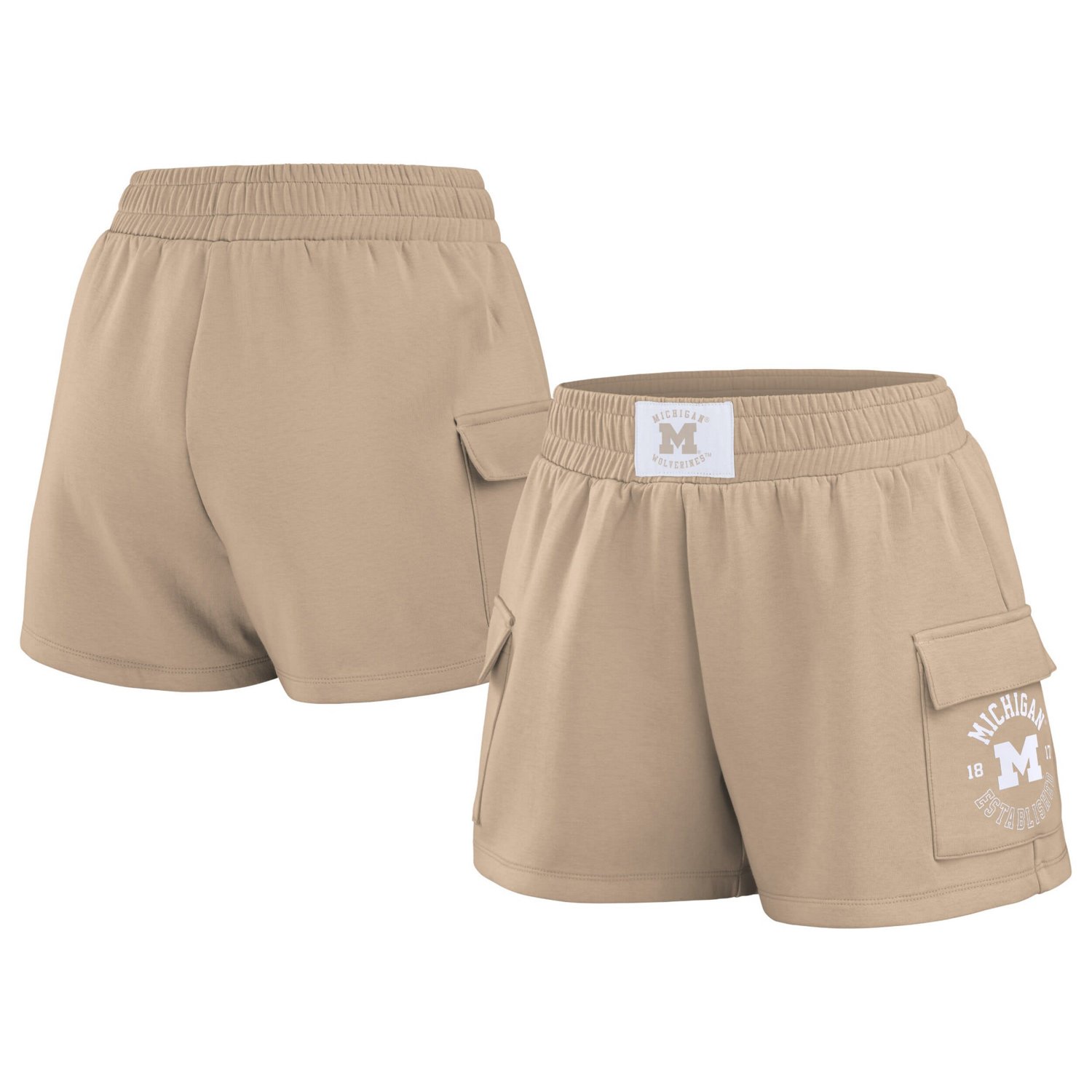WEAR by Erin Andrews Michigan Wolverines Neutral Shorts