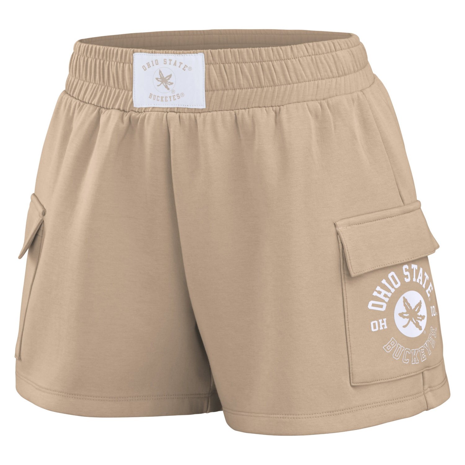 WEAR by Erin Andrews Ohio State Buckeyes Neutral Shorts                                                                          - view number 2
