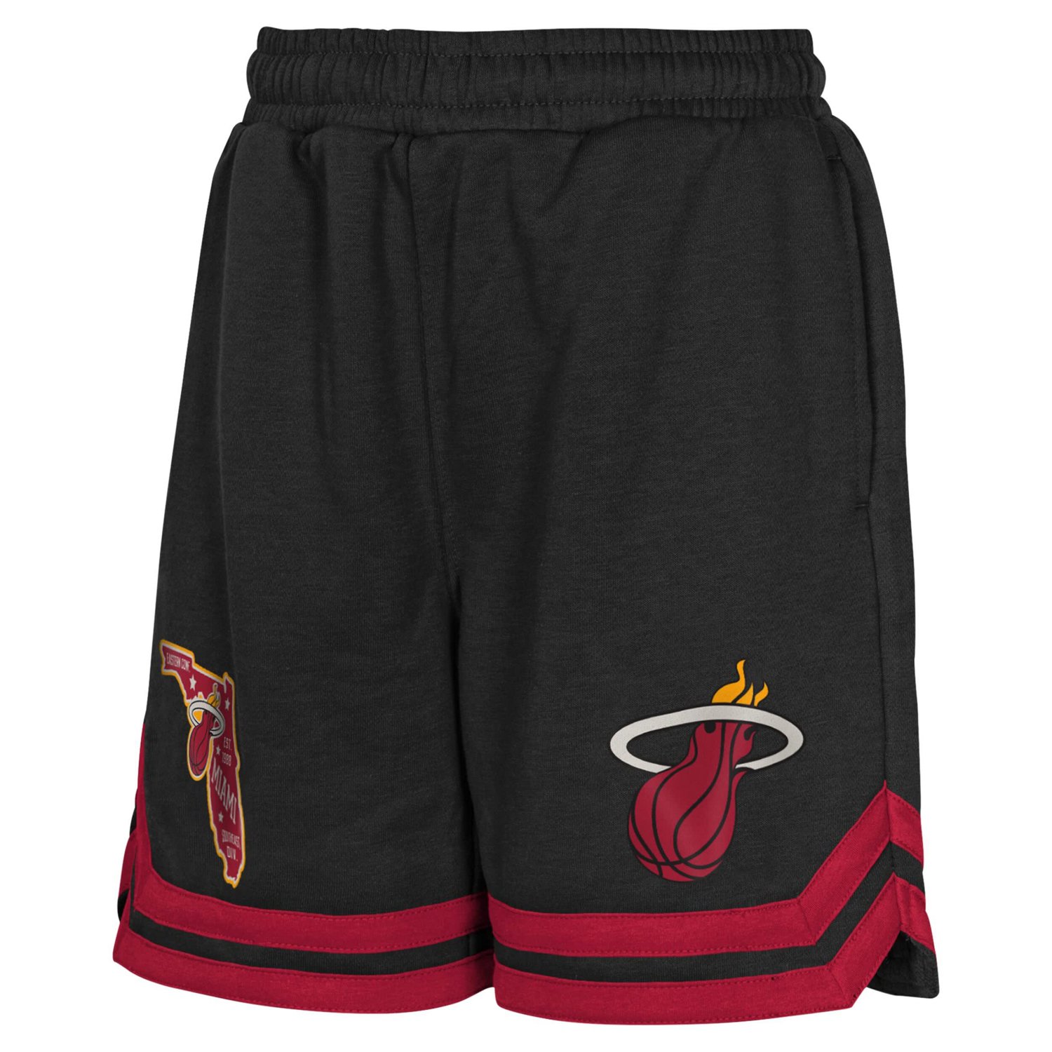 Youth Miami Heat Teardrop Fleece Shorts                                                                                          - view number 2