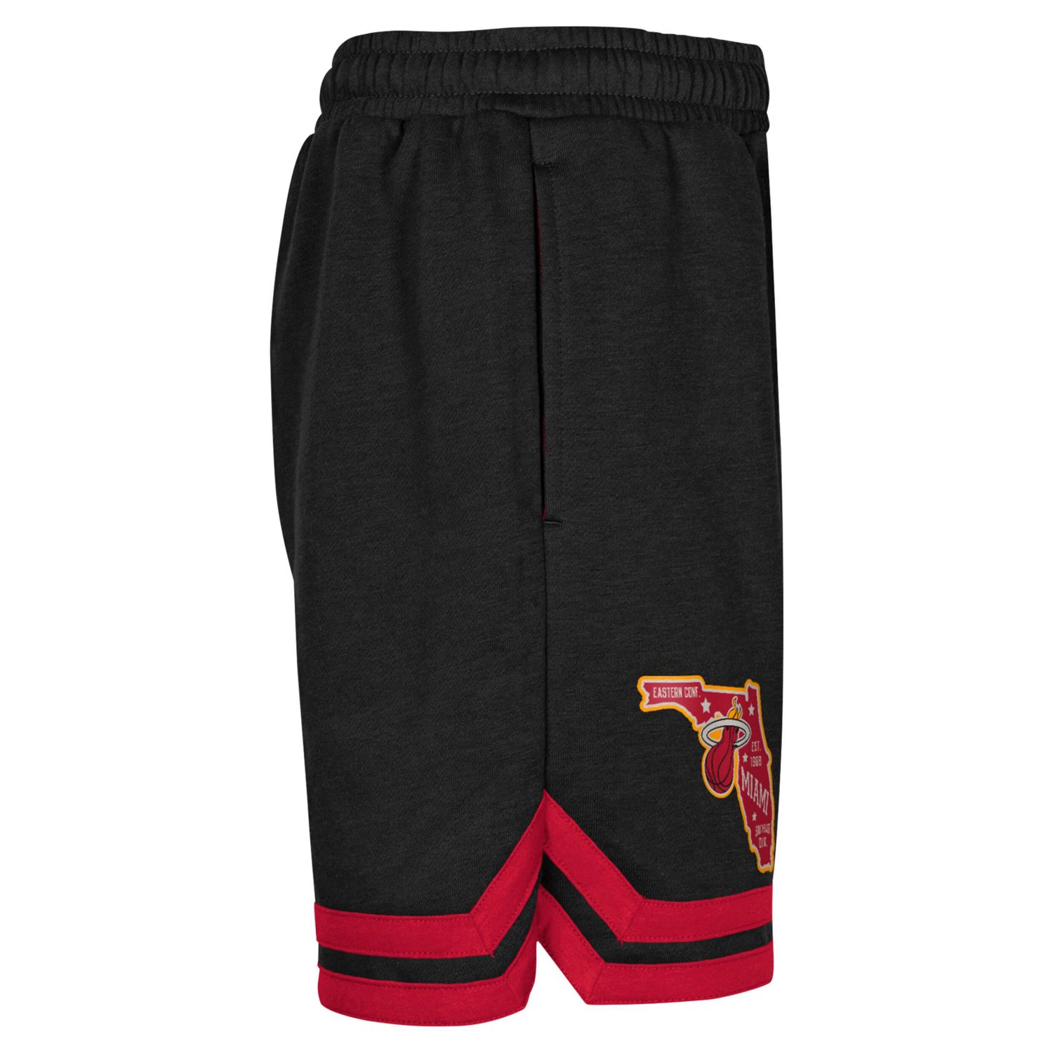 Youth Miami Heat Teardrop Fleece Shorts                                                                                          - view number 4