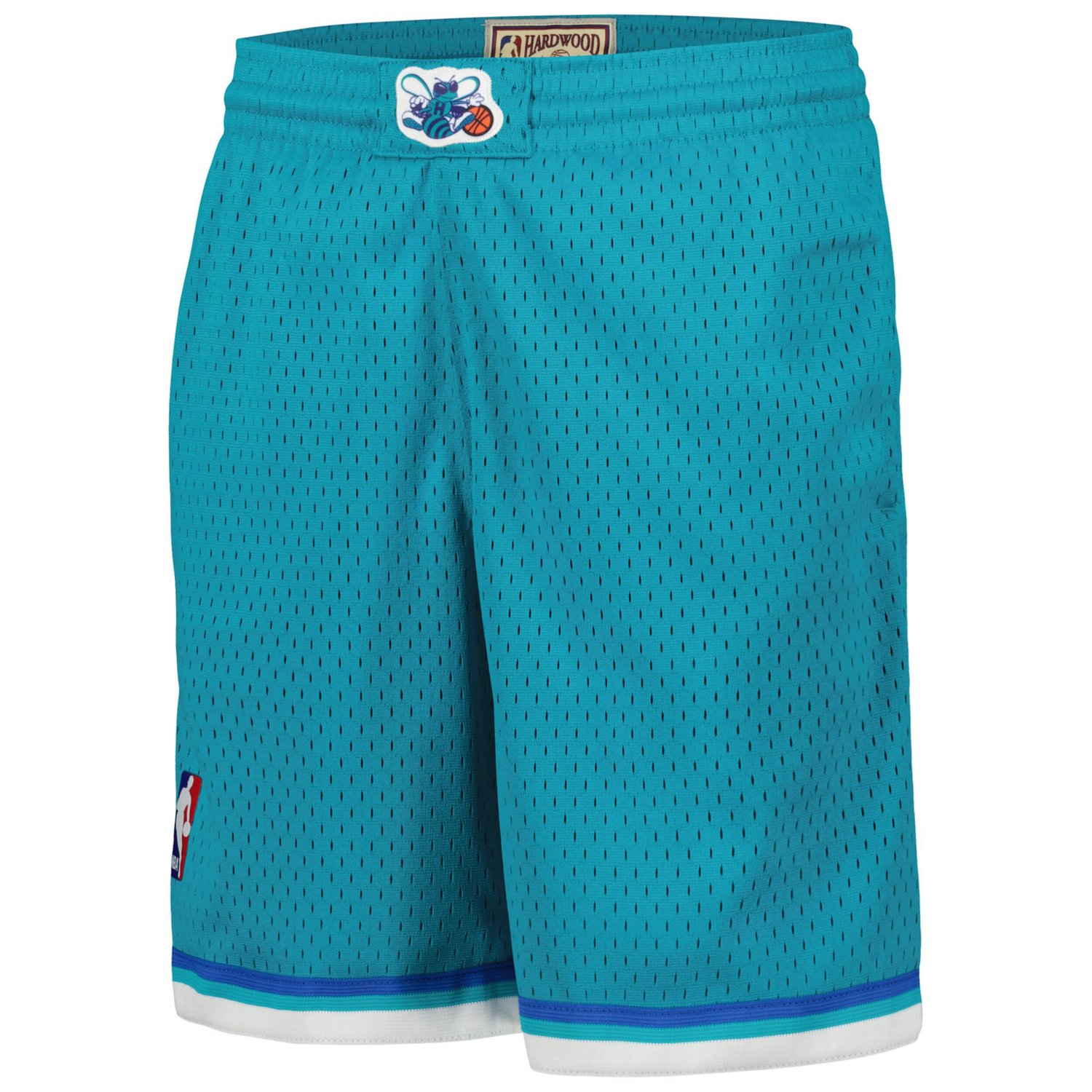 Youth Mitchell  Ness Charlotte Hornets Hardwood Classics Swingman Shorts                                                         - view number 2