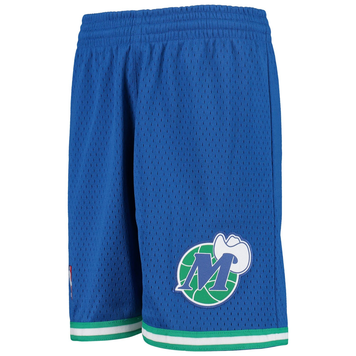 Youth Mitchell  Ness Dallas Mavericks Hardwood Classics Swingman Shorts                                                          - view number 2