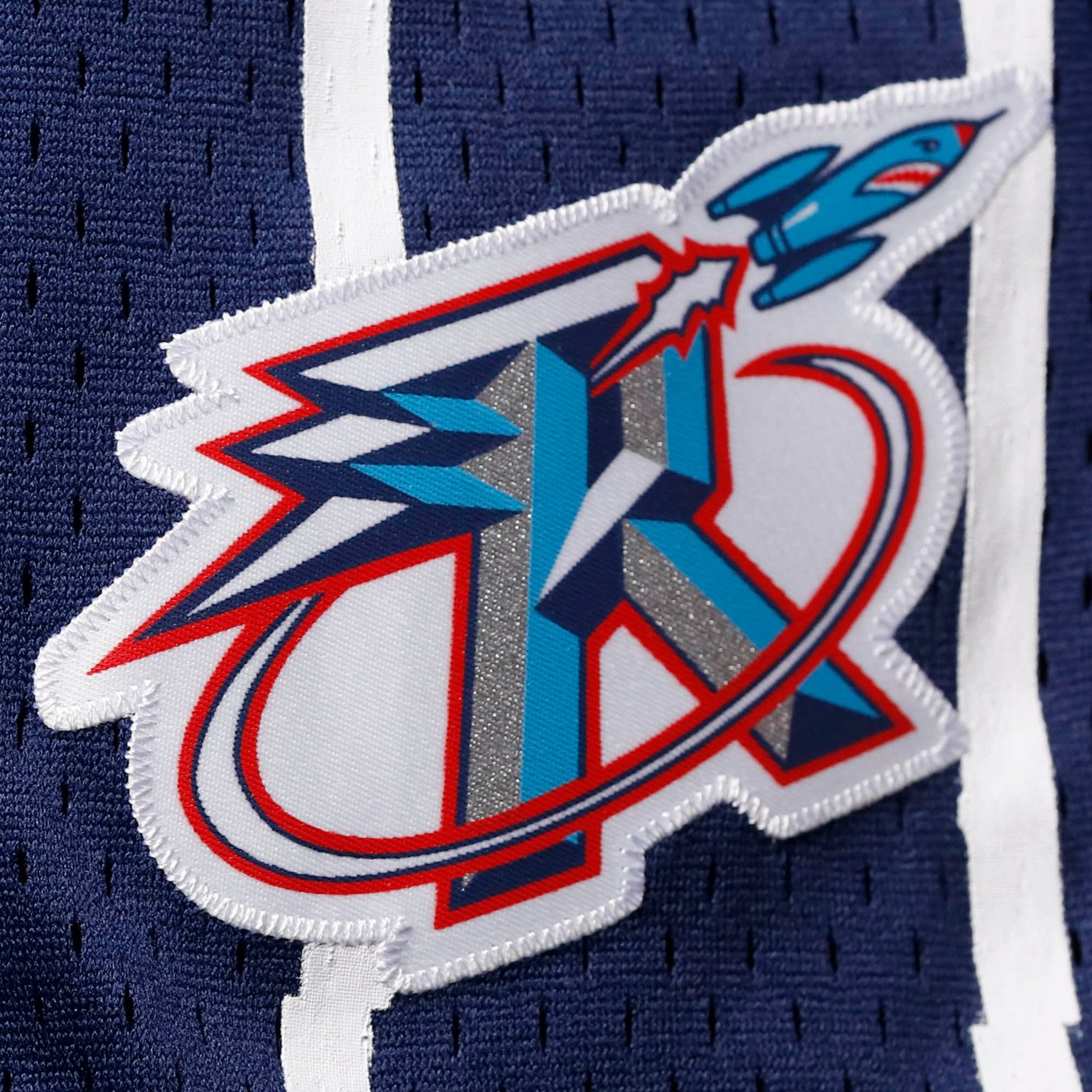 Youth Mitchell  Ness Houston Rockets Hardwood Classics Swingman Shorts                                                           - view number 4