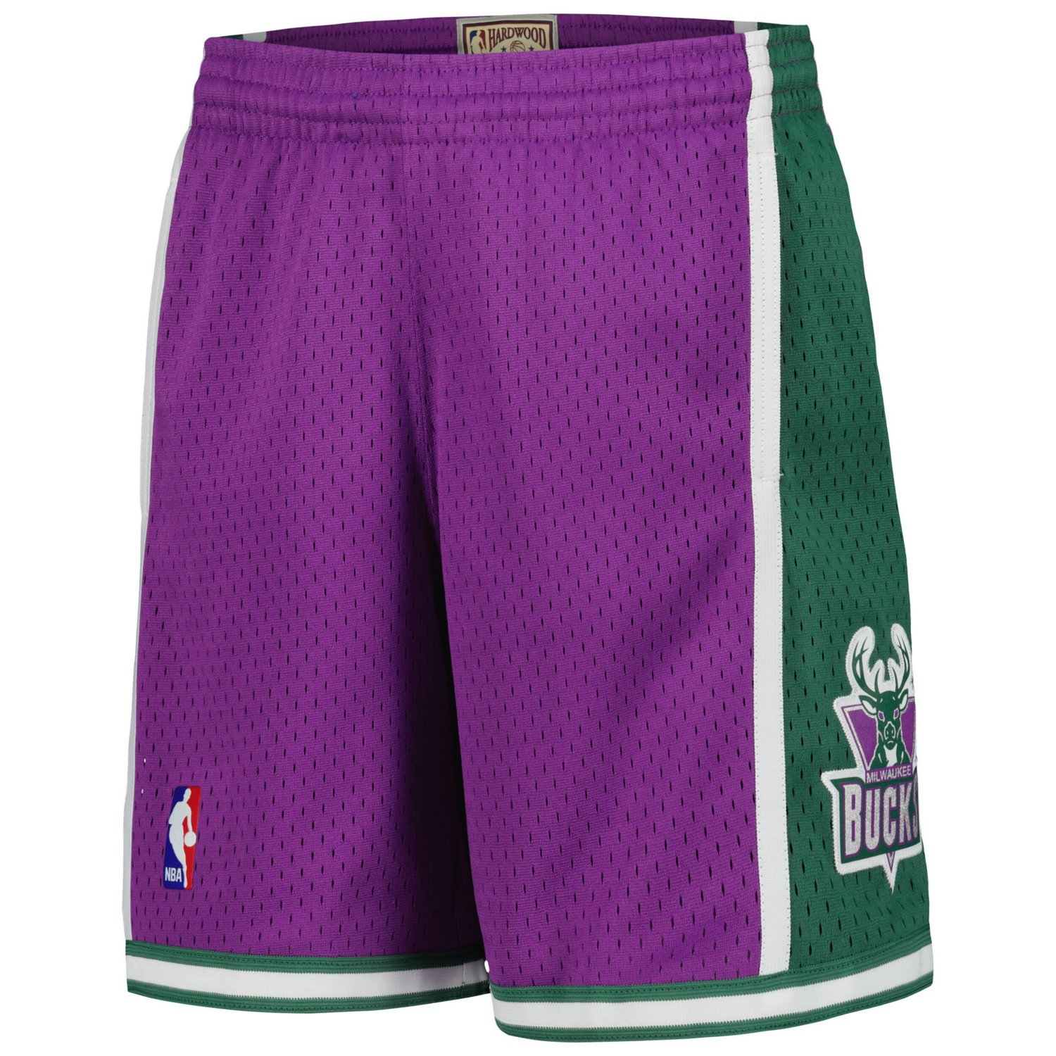 Youth Mitchell  Ness Milwaukee Bucks Hardwood Classics Swingman Shorts                                                           - view number 2