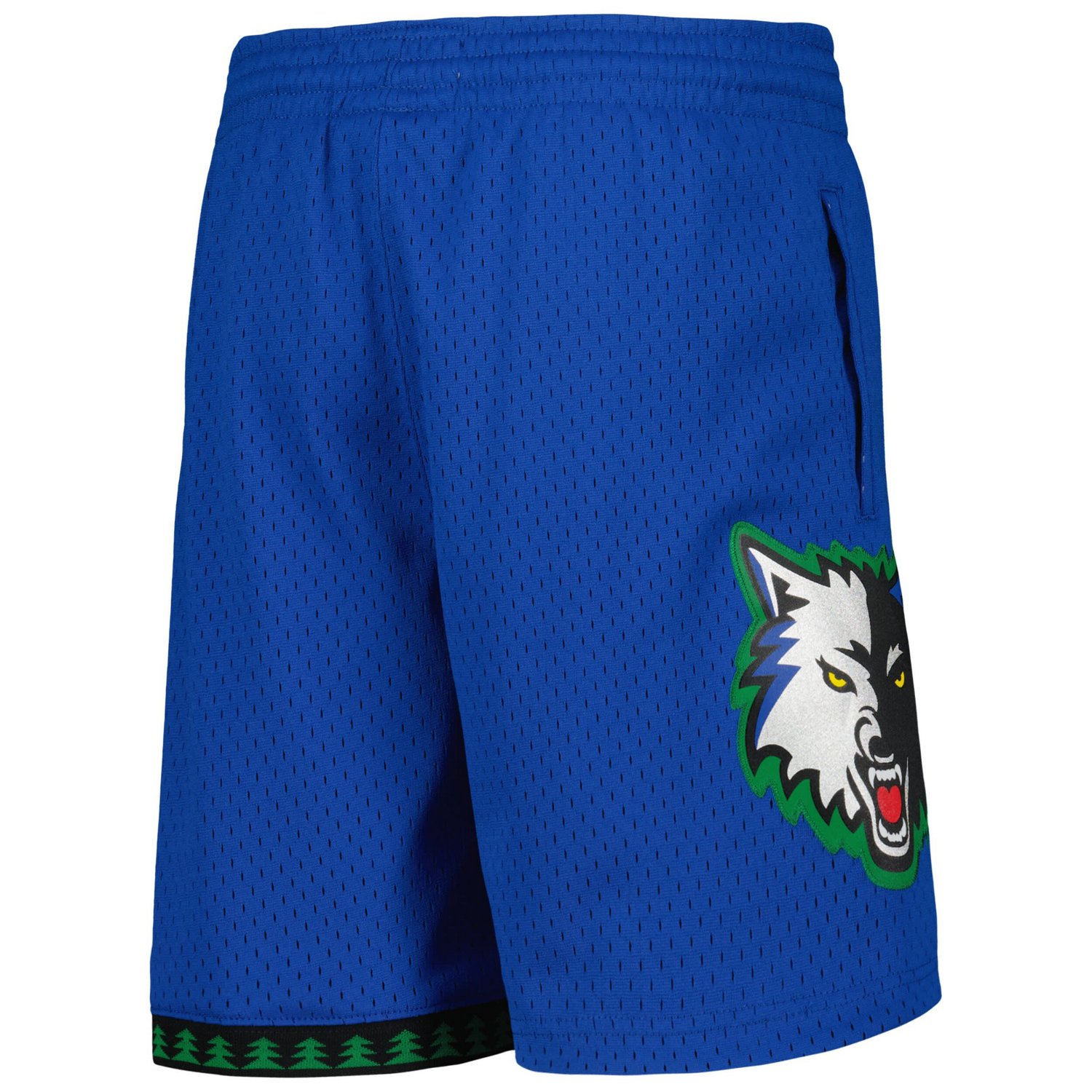 Youth Mitchell  Ness Minnesota Timberwolves Hardwood Classics Swingman Shorts - view number 3