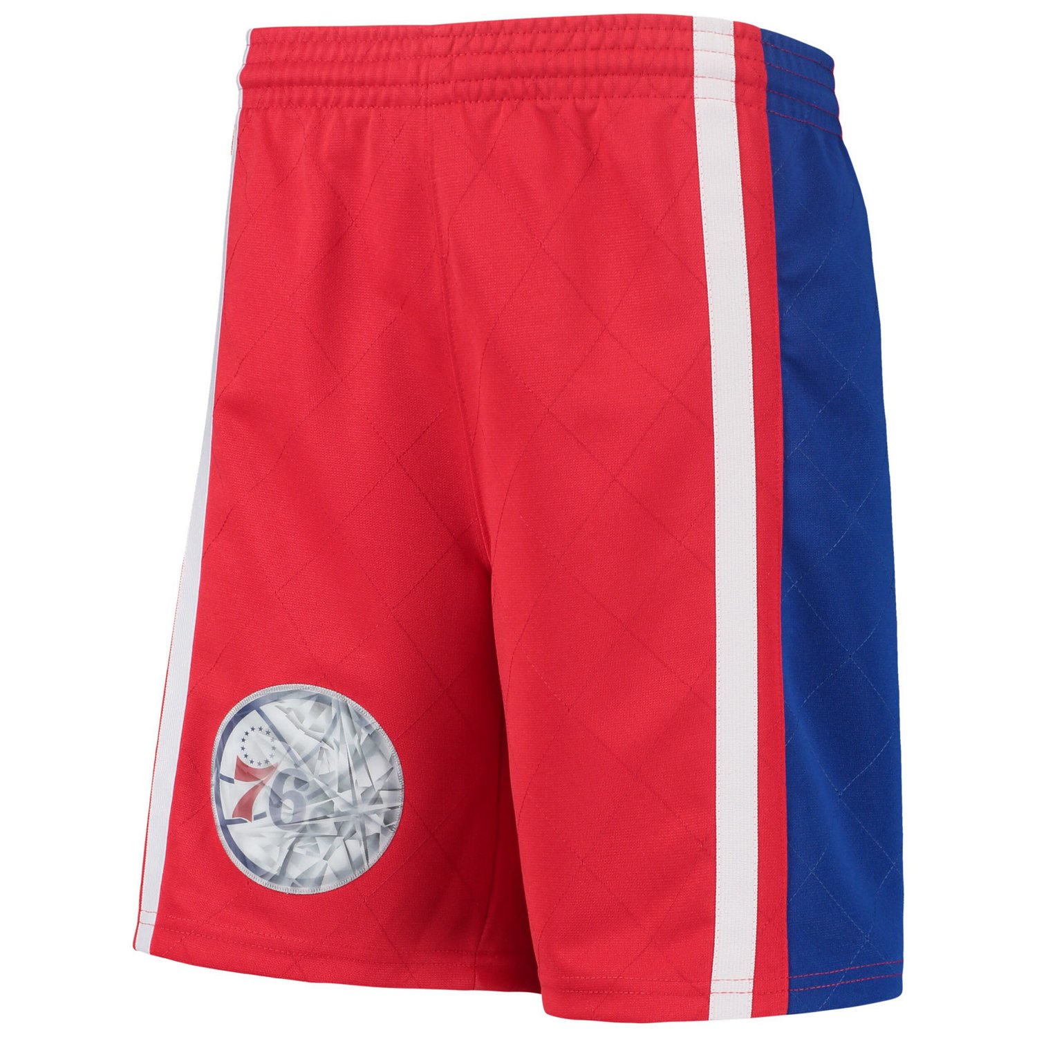 Youth Mitchell  Ness Philadelphia 76ers 1996 Hardwood Classics 75th Anniversary Swingman Shorts - view number 2