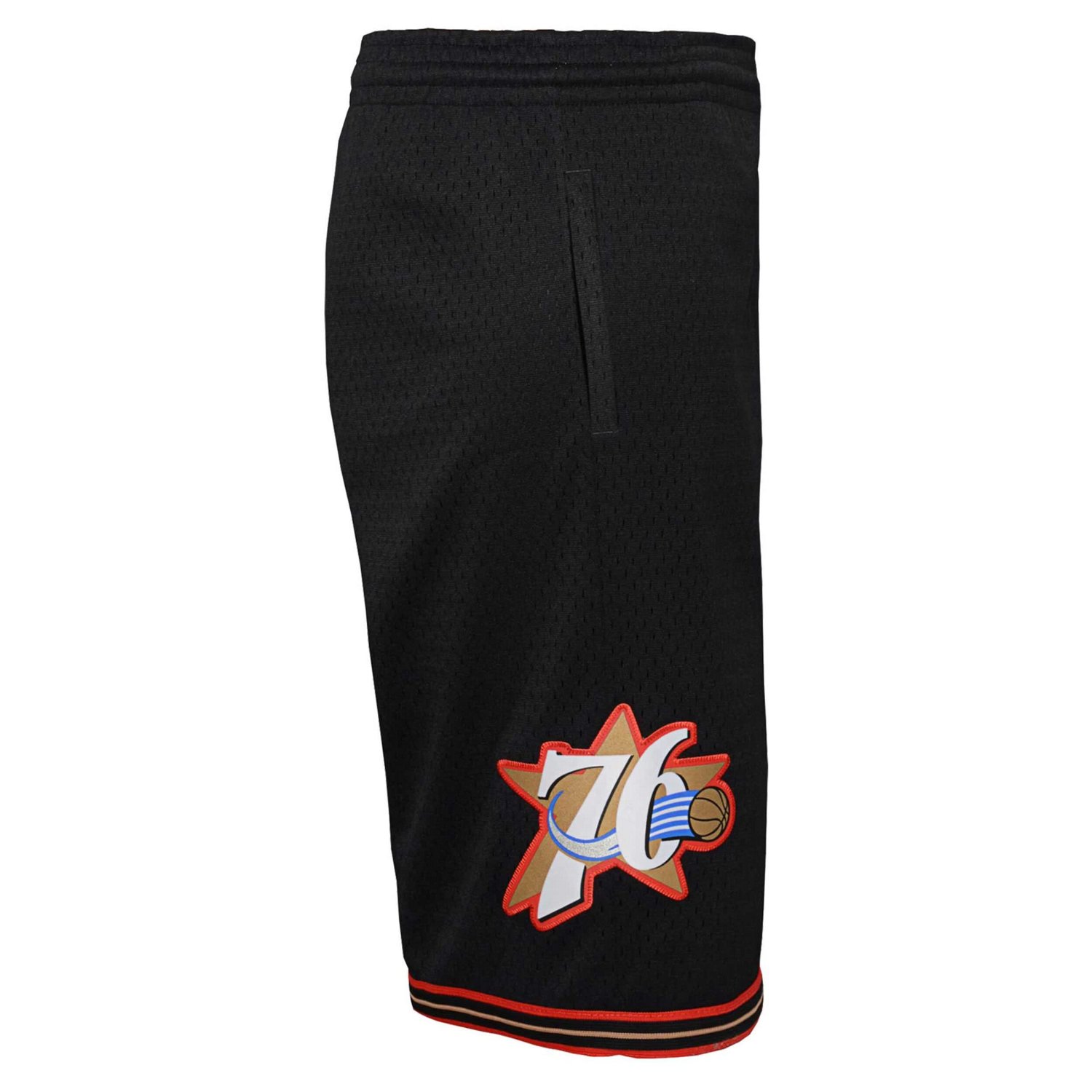 Youth Mitchell  Ness Philadelphia 76ers Hardwood Classics Swingman Shorts                                                        - view number 4