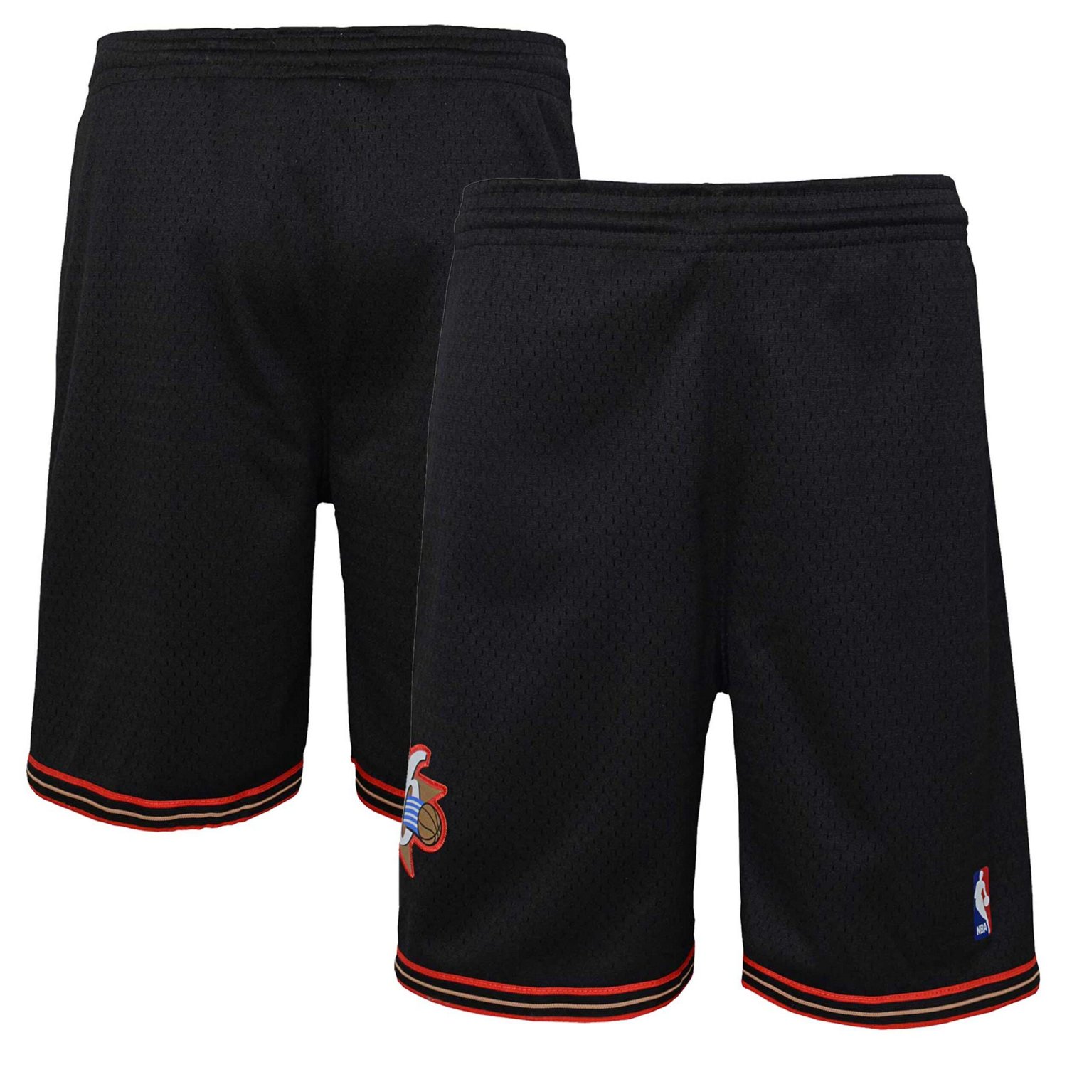 Youth Mitchell  Ness Philadelphia 76ers Hardwood Classics Swingman Shorts