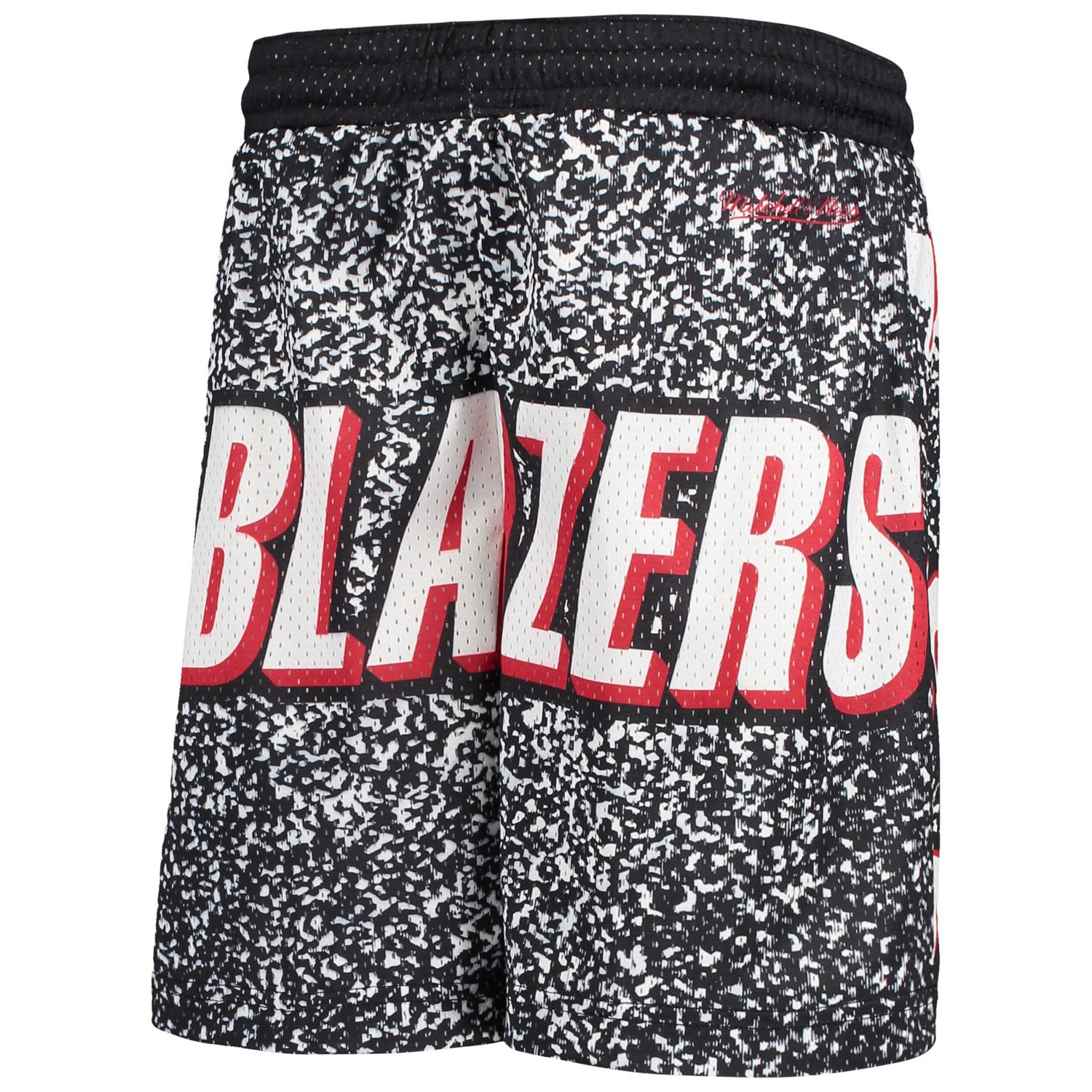 Youth Mitchell  Ness Portland Trail Blazers Hardwood Classics Jumbotron Shorts                                                   - view number 3