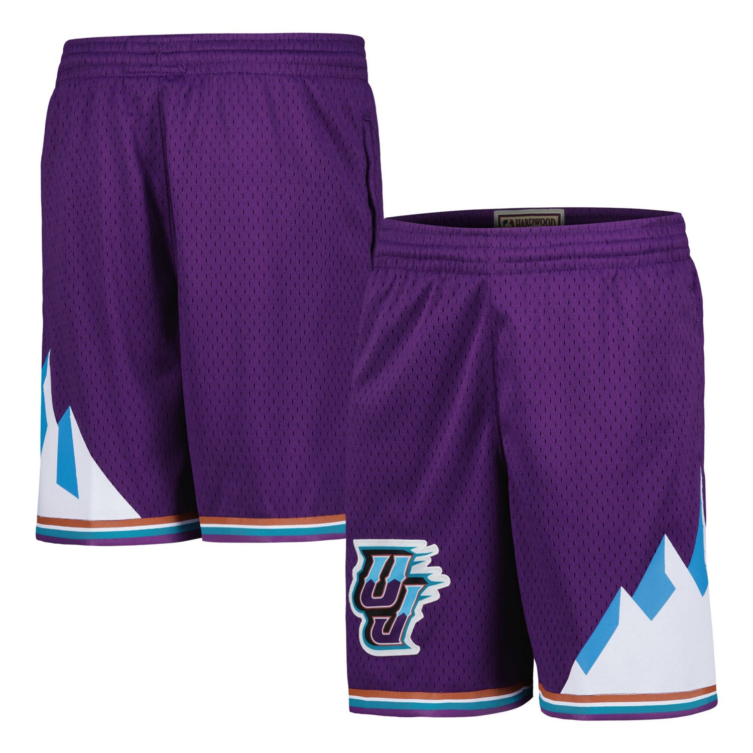 Youth Mitchell  Ness Utah Jazz Hardwood Classics Swingman Shorts                                                                 - view number 1