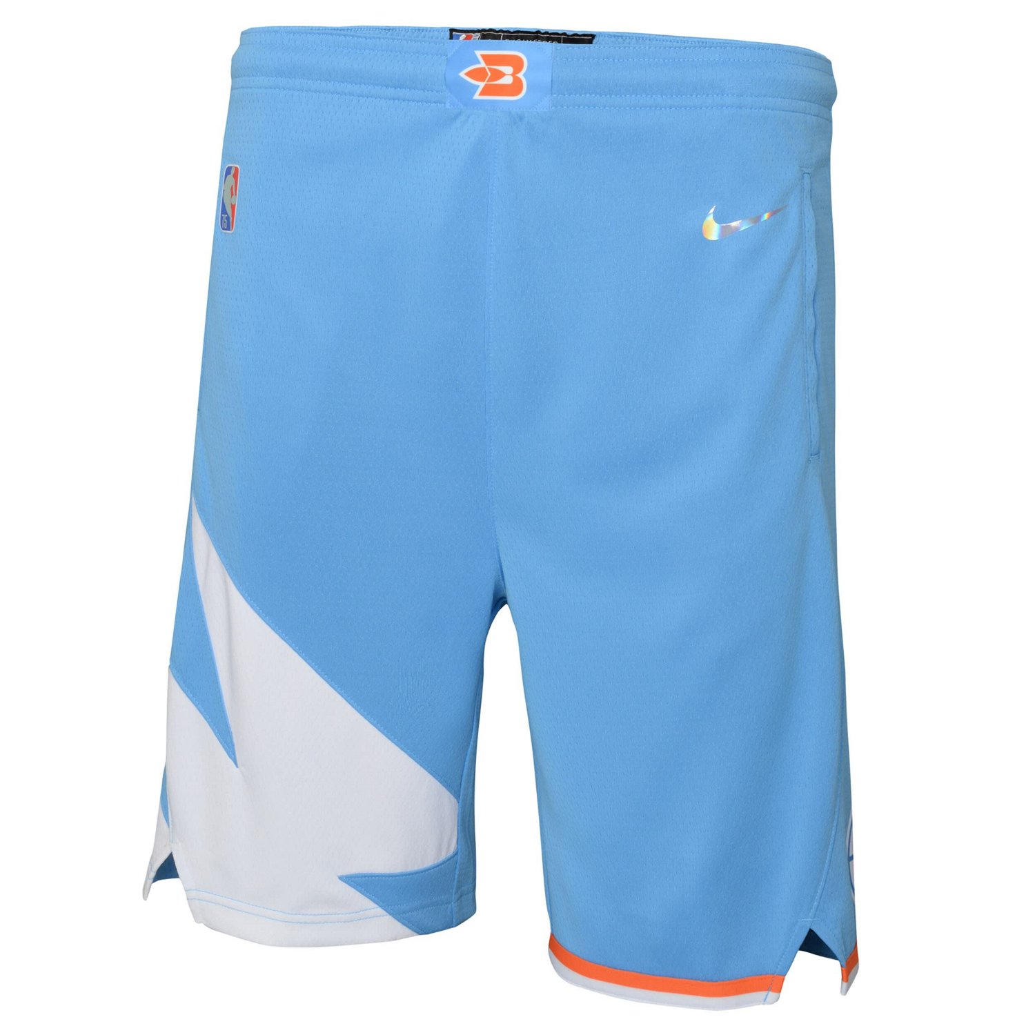 Youth Nike Light LA Clippers 2021/22 City Edition Courtside Swingman Shorts - view number 2