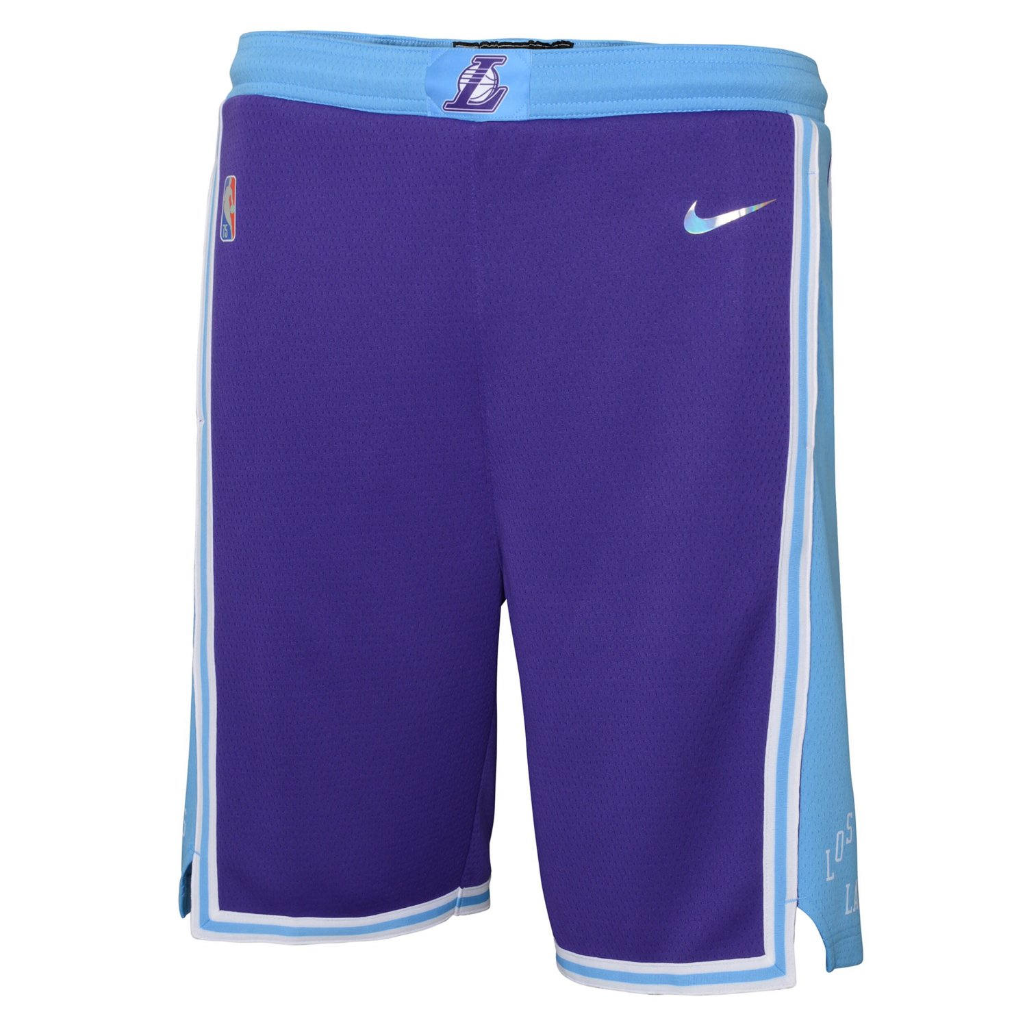 Youth Nike Los Angeles Lakers 2021/22 City Edition Courtside Swingman Shorts                                                     - view number 2