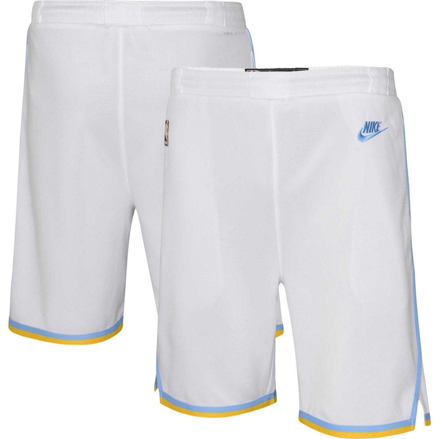 Youth Nike Los Angeles Lakers Hardwood Classics Swingman Shorts                                                                  - view number 1