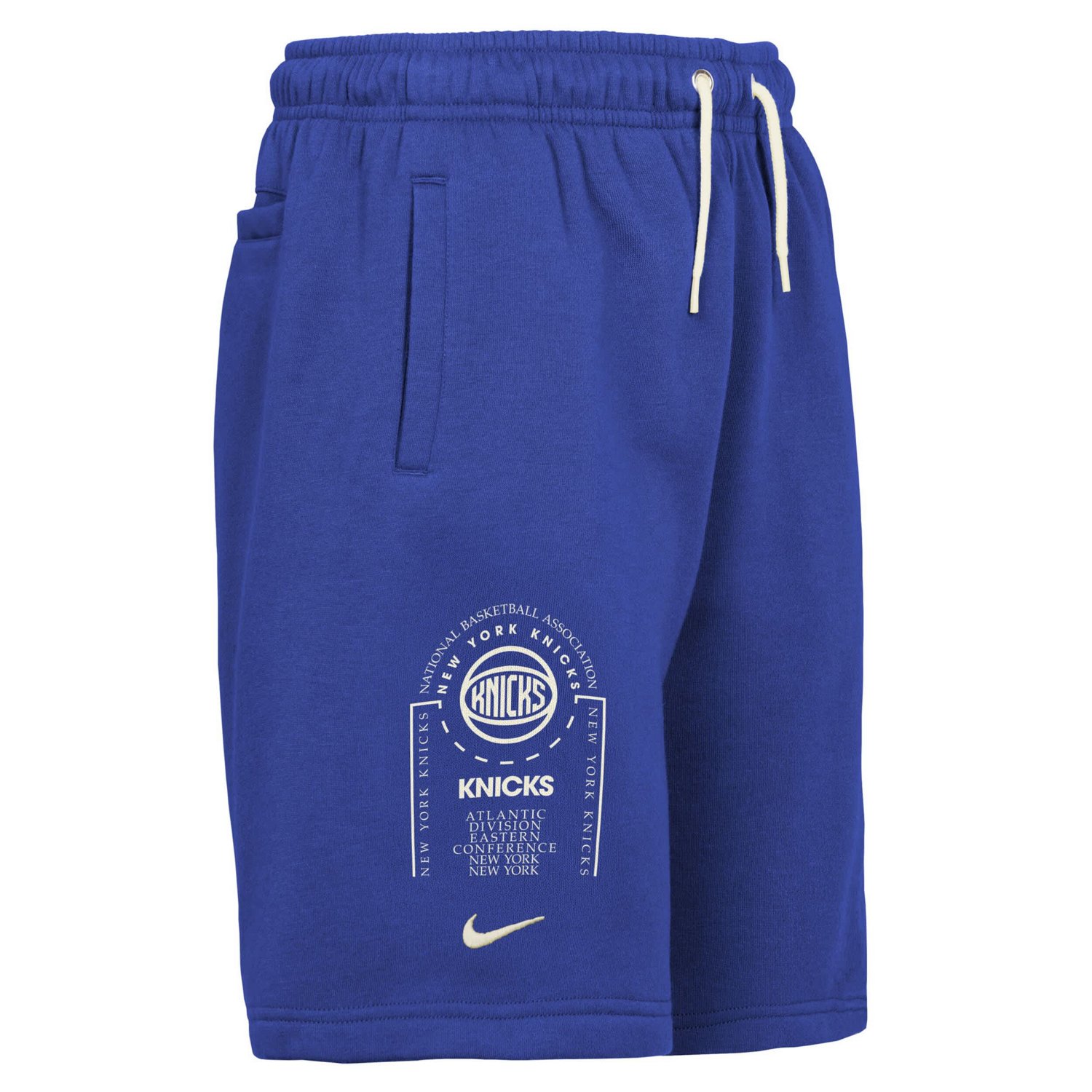 Youth Nike New York Knicks Courtside Club Fleece Shorts - view number 4