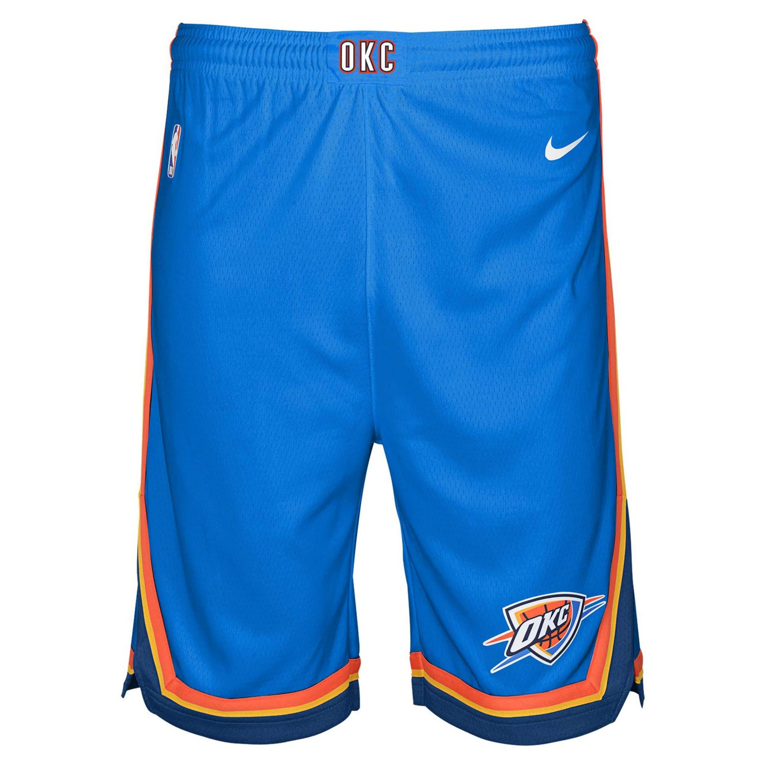 Youth Nike Oklahoma City Thunder Swingman Performance Shorts  Icon Edition - view number 2