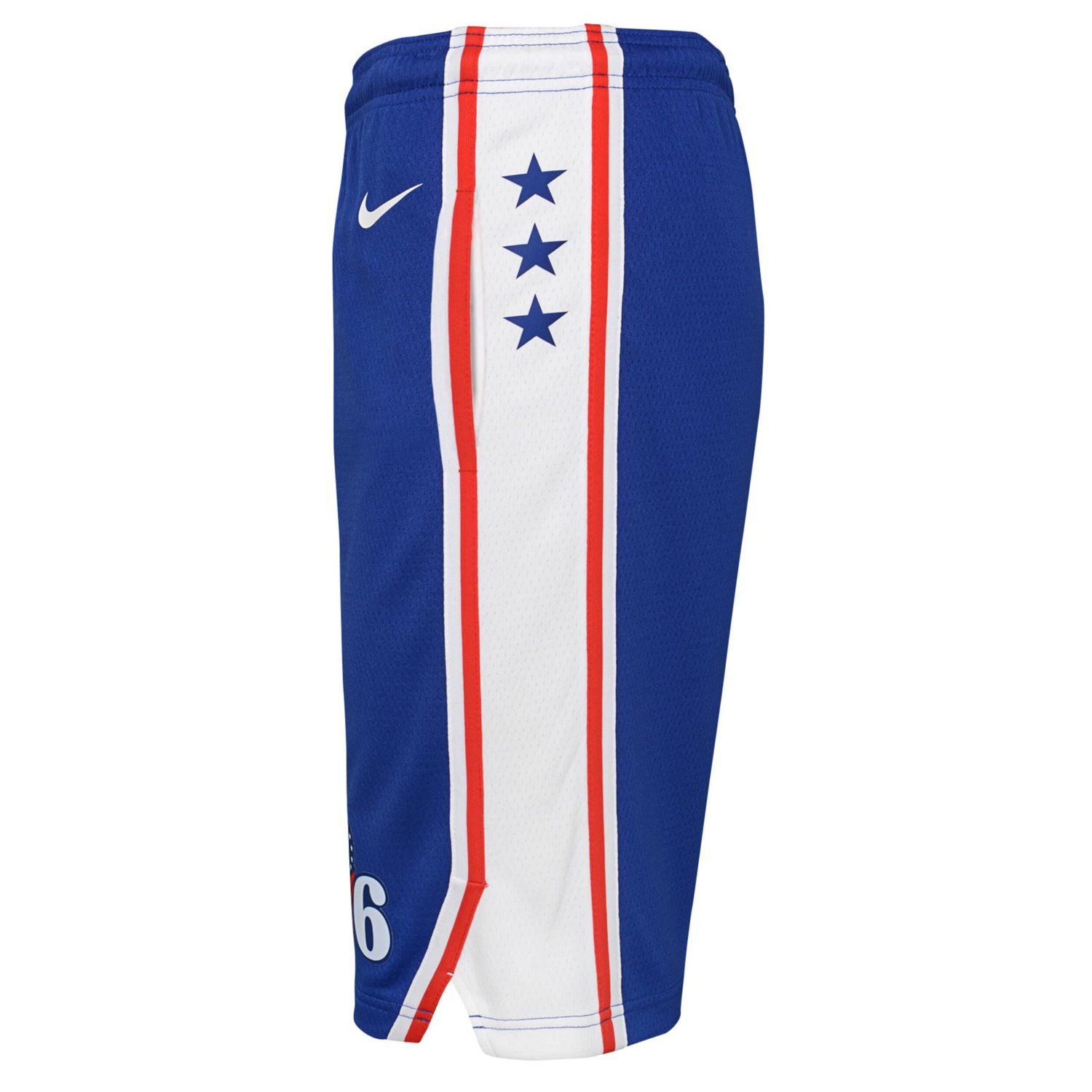 Youth Nike Philadelphia 76ers 2020/21 Swingman Shorts - Icon Edition                                                             - view number 4
