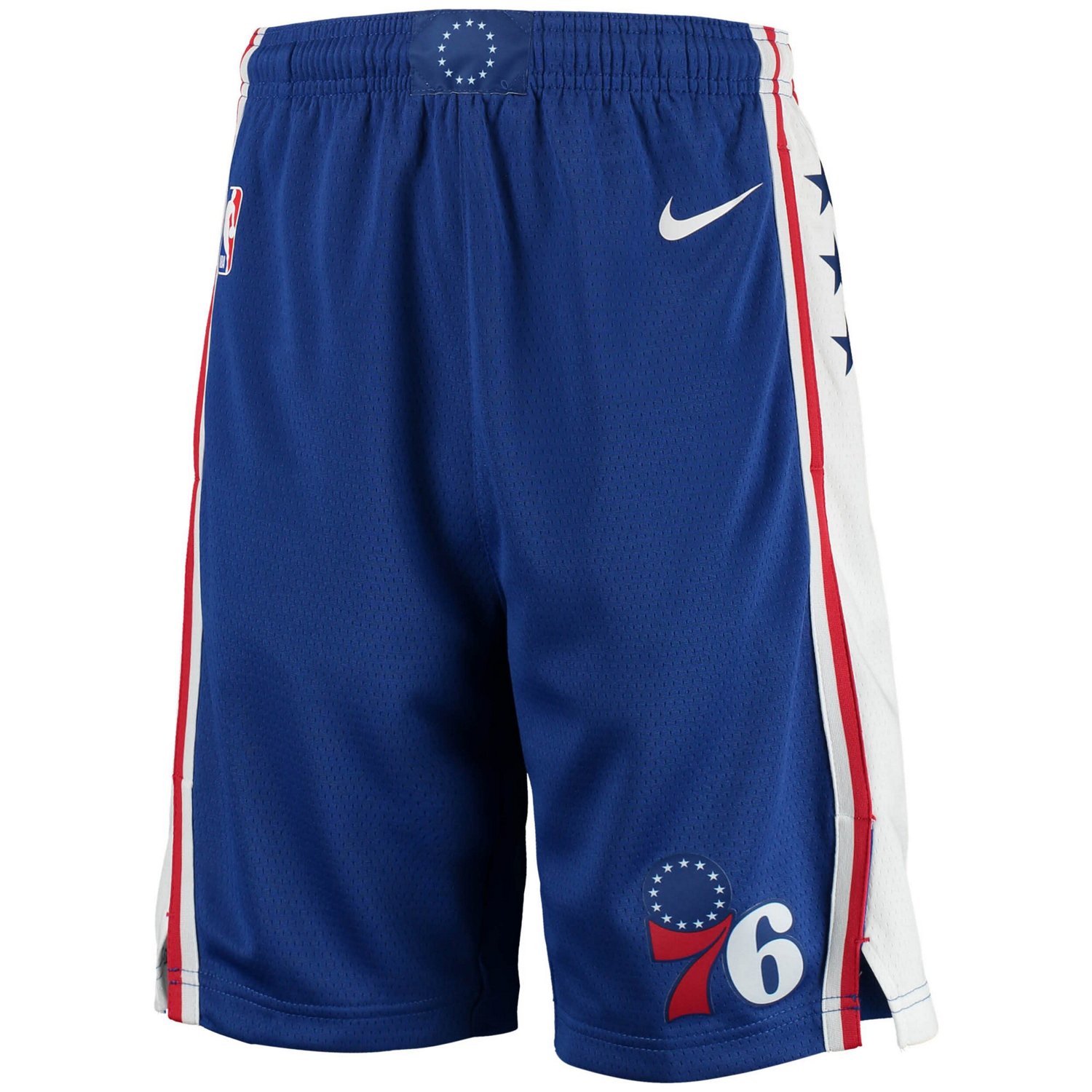 Youth Nike Philadelphia 76ers 2020/21 Swingman Shorts - Icon Edition                                                             - view number 2