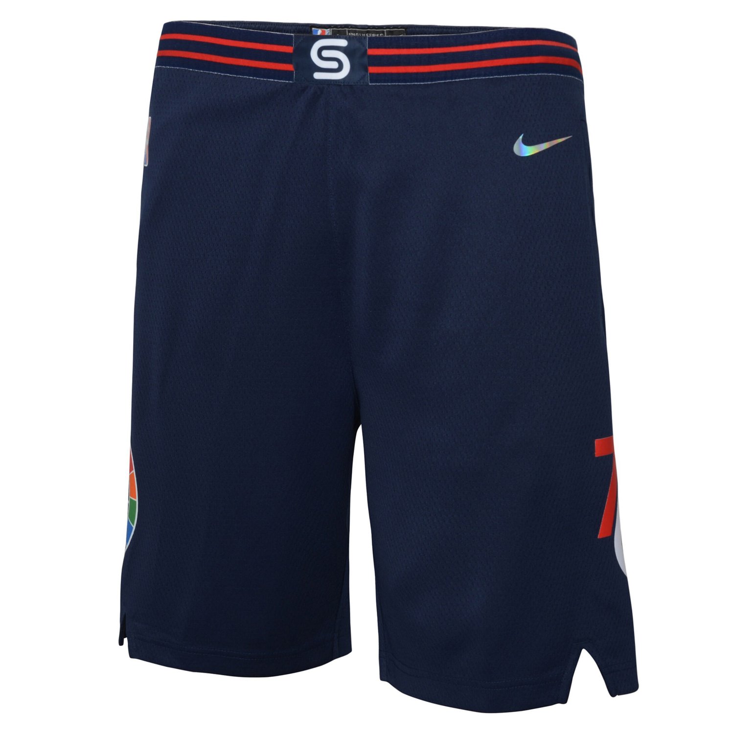 Youth Nike Philadelphia 76ers 2021/22 City Edition Courtside Swingman Shorts - view number 2