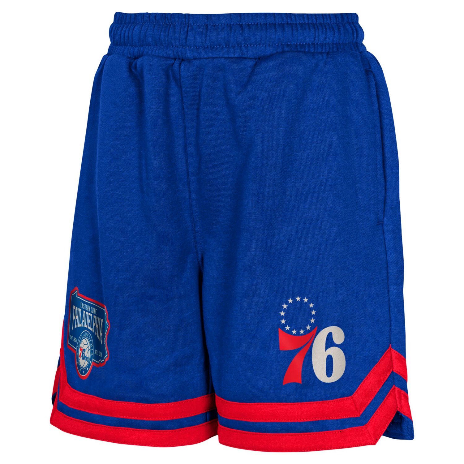 Youth Philadelphia 76ers Teardrop Fleece Shorts                                                                                  - view number 2