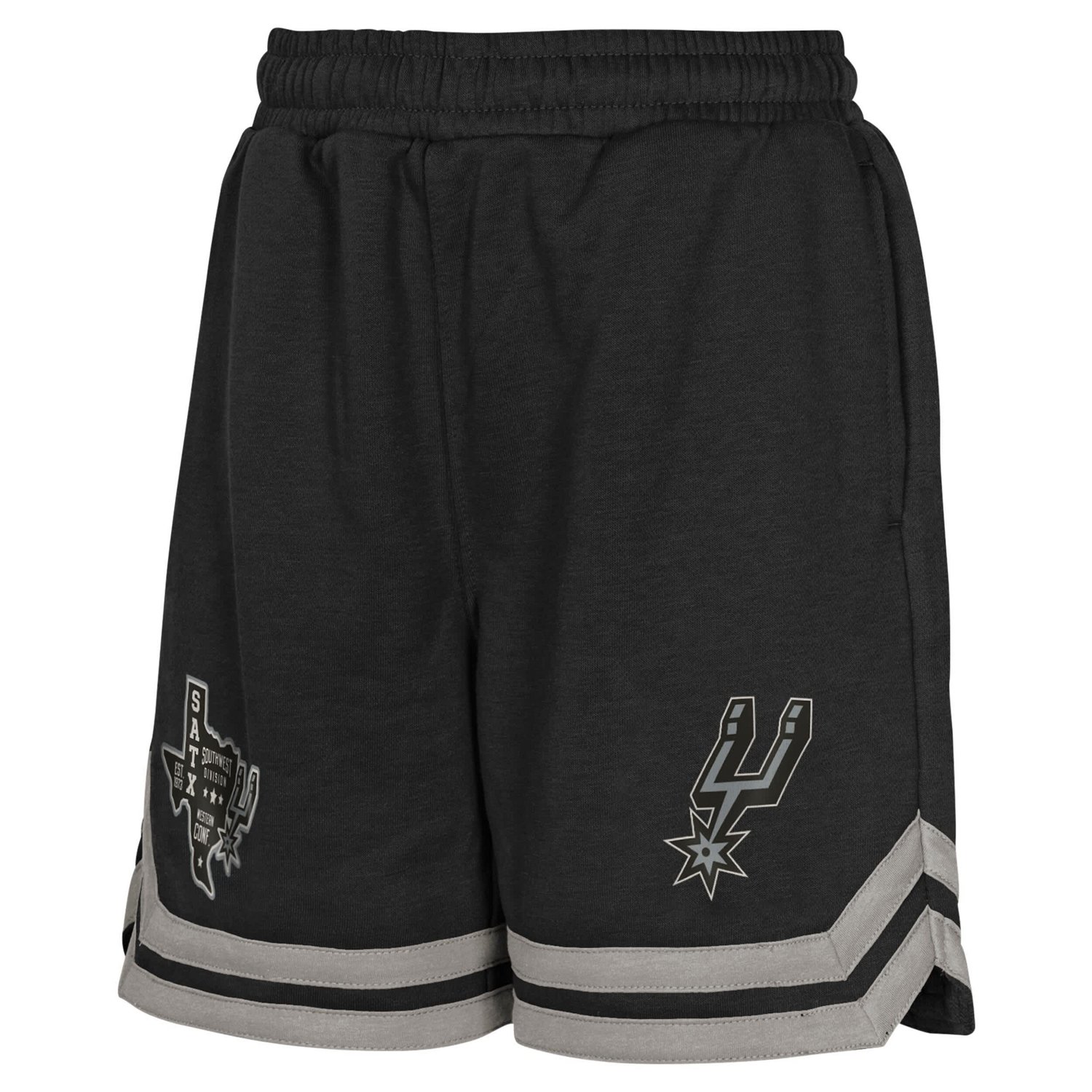Youth San Antonio Spurs Teardrop Fleece Shorts                                                                                   - view number 2