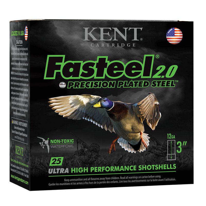 KENT Fasteel 2.0 12 Gauge Shotshells - 25 Rounds, 1-1/8 Oz - Steel Shot Shells at Academy Sports