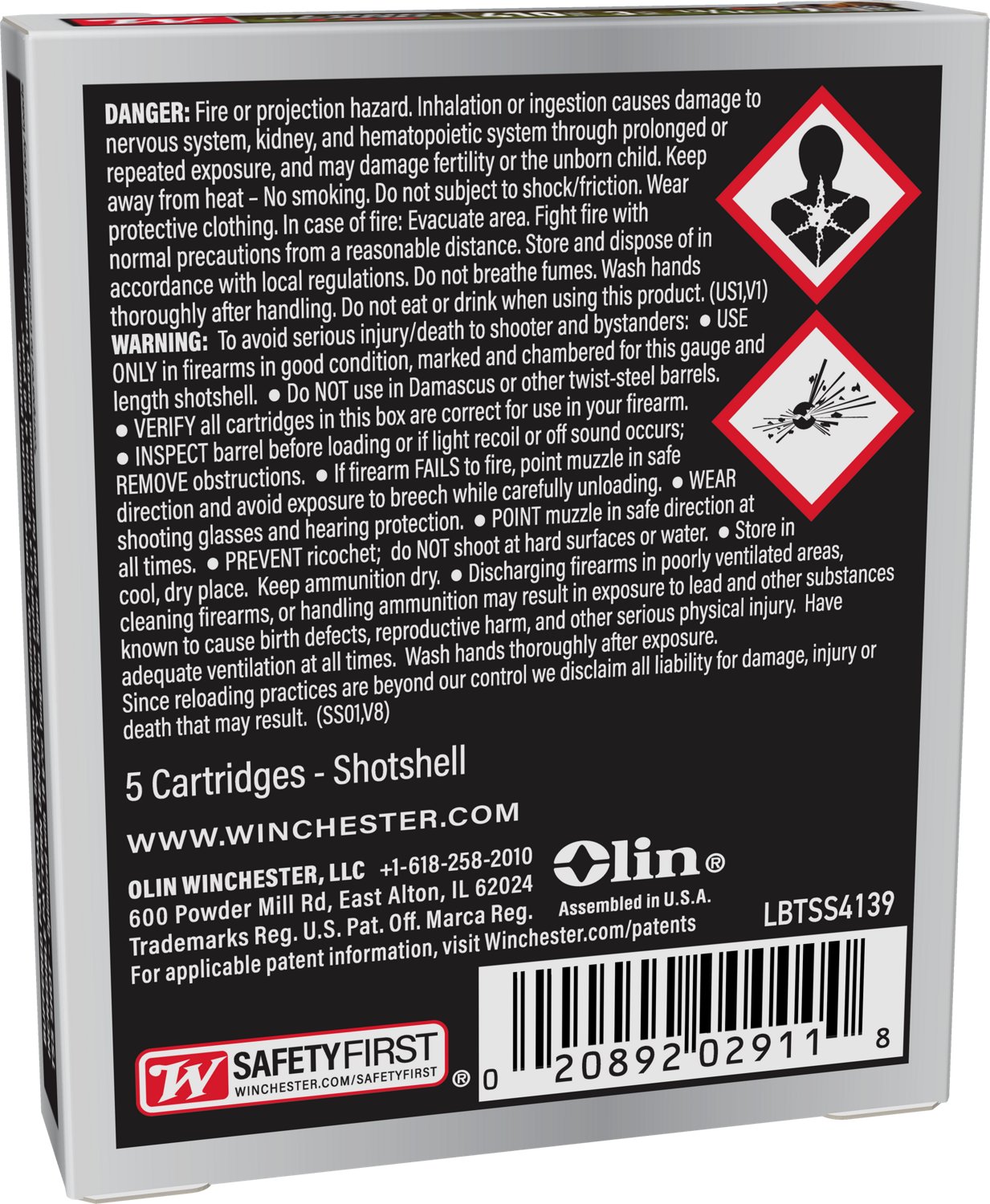 Winchester Long Beard TSS .410 Bore Shotshells - 5 Rounds                                                                        - view number 2