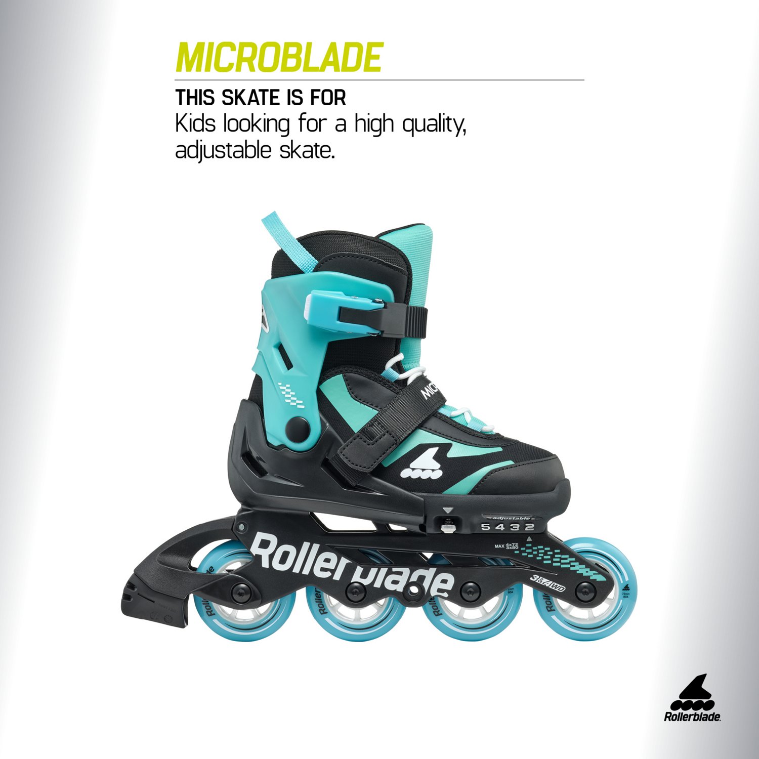 Rollerblade Kids' Microblade Adjustable Inline Skates                                                                            - view number 5