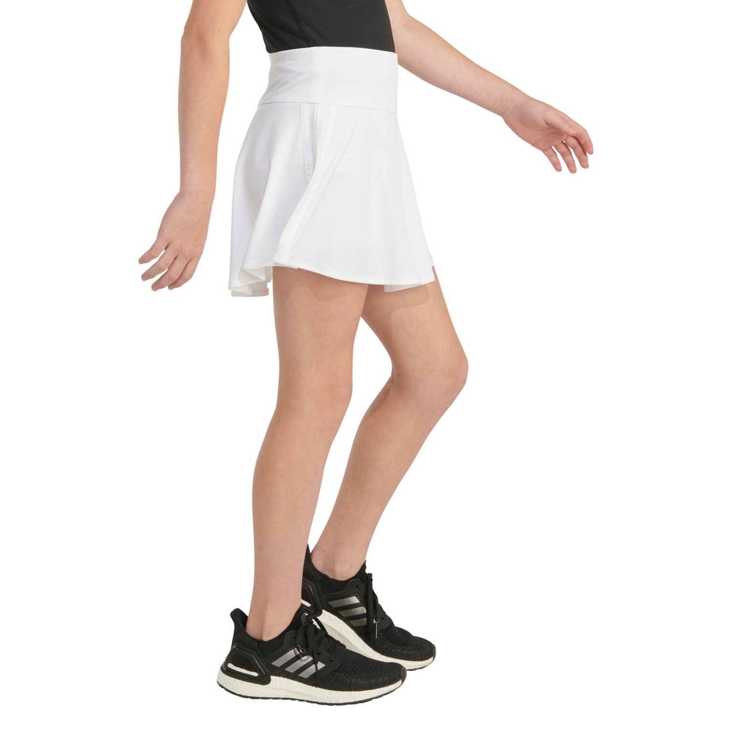adidas Girls' 3-Stripe Flounce Knit Skort  - view number 5