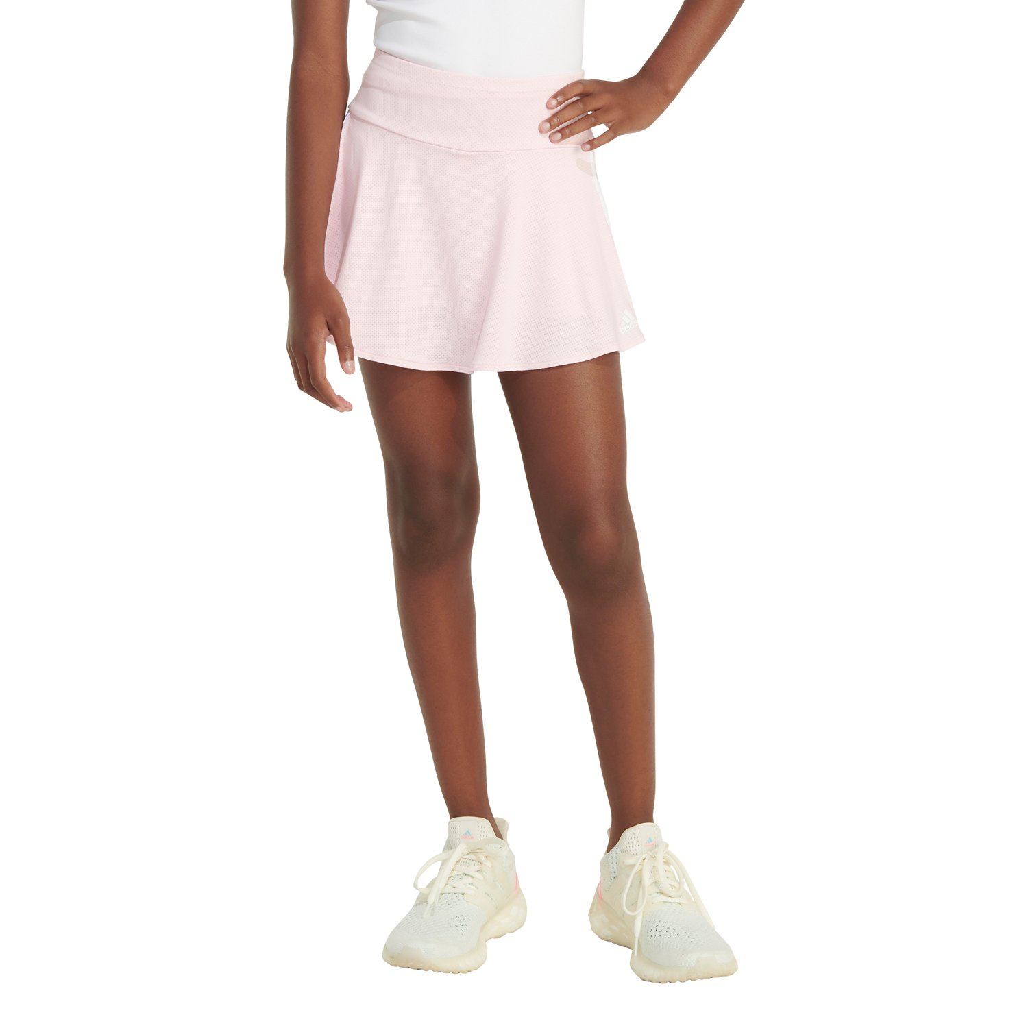 adidas Girls' 3-Stripe Flounce Knit Skort | Academy