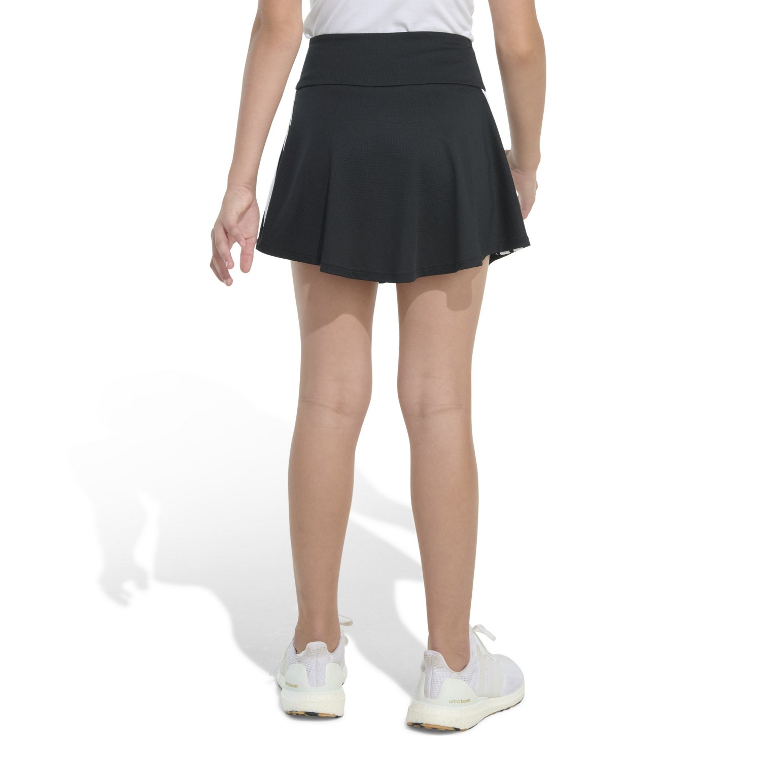 adidas Girls' 3-Stripes Flounce Skort 2-3/4 in - view number 3