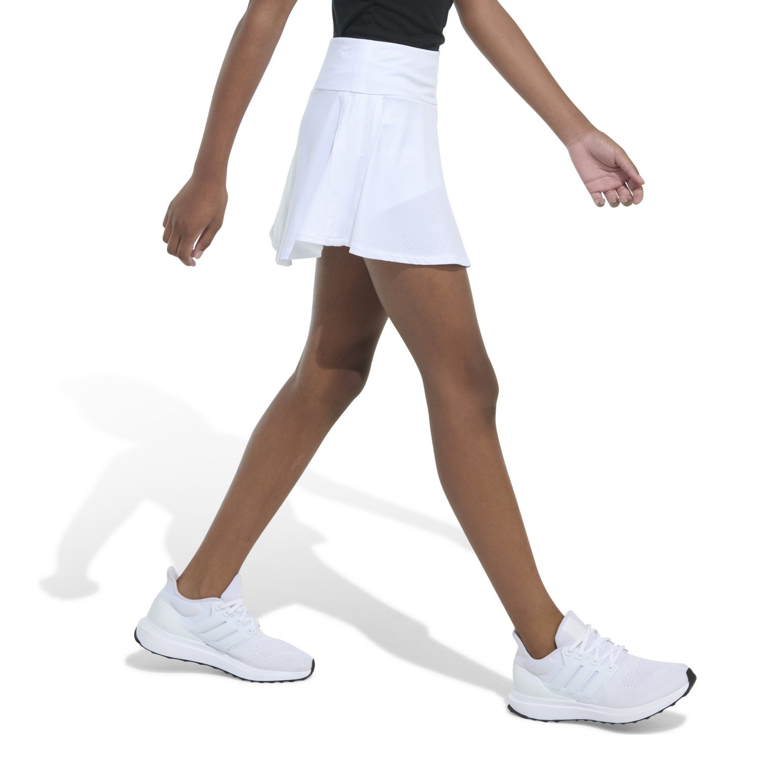 adidas Girls' 3-Stripes Flounce Skort 2-3/4 in - view number 4