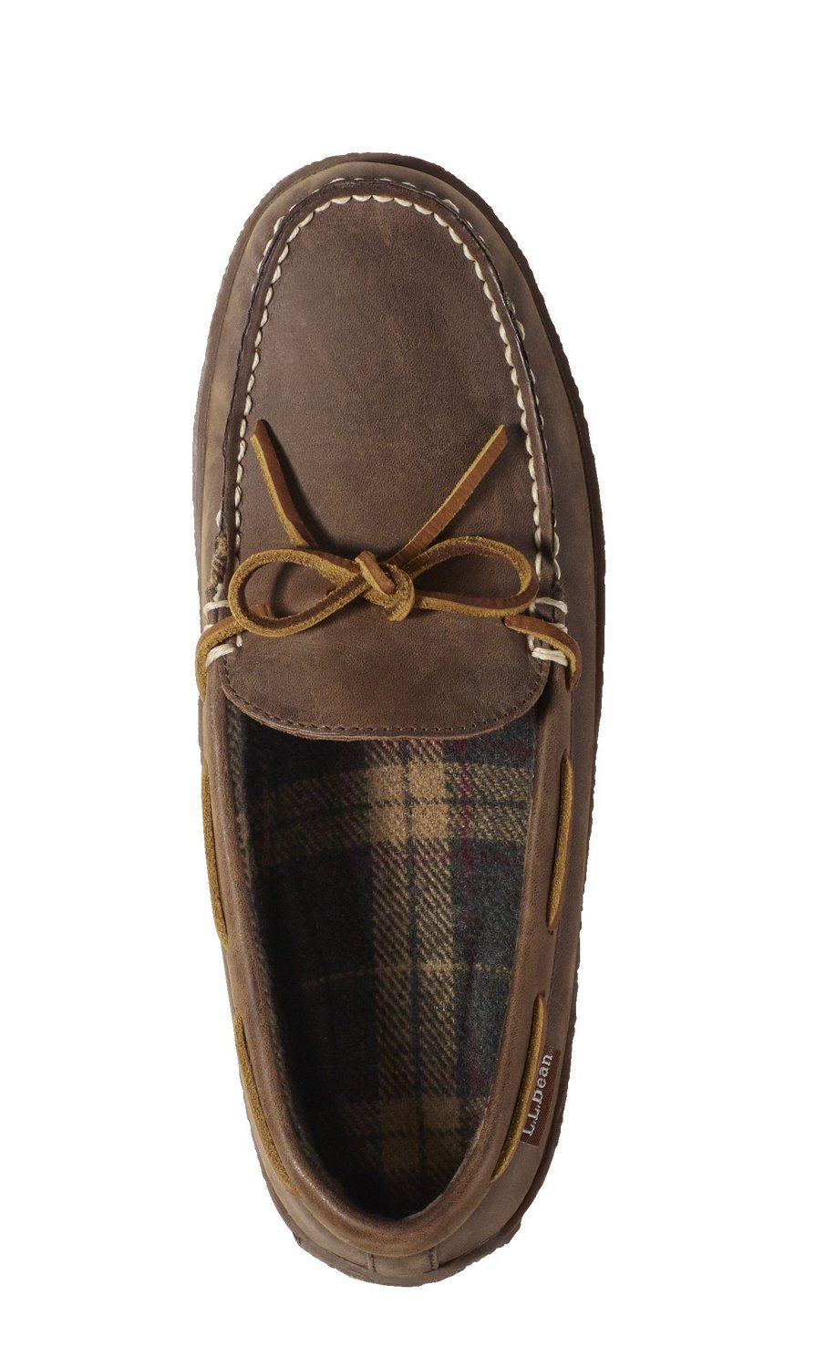 L.L.Bean Men's Flannel-Lined Moccasin Slippers - view number 5