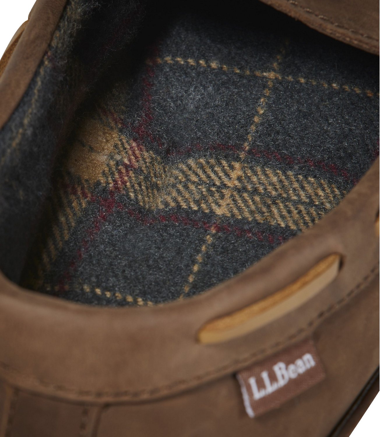 L.L.Bean Men's Flannel-Lined Moccasin Slippers