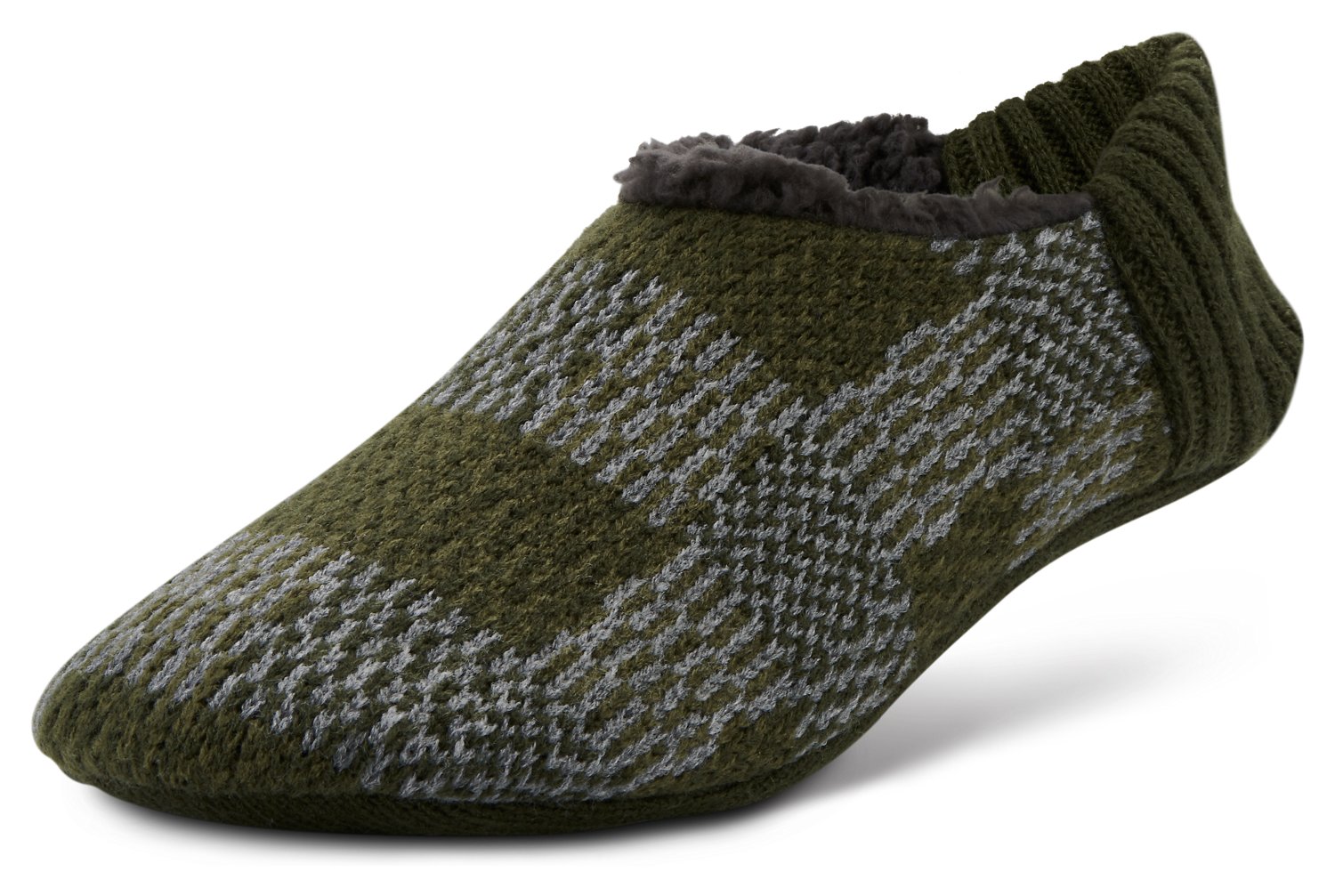 Magellan Outdoors Men's Uff Plaid Green Slippers - view number 3