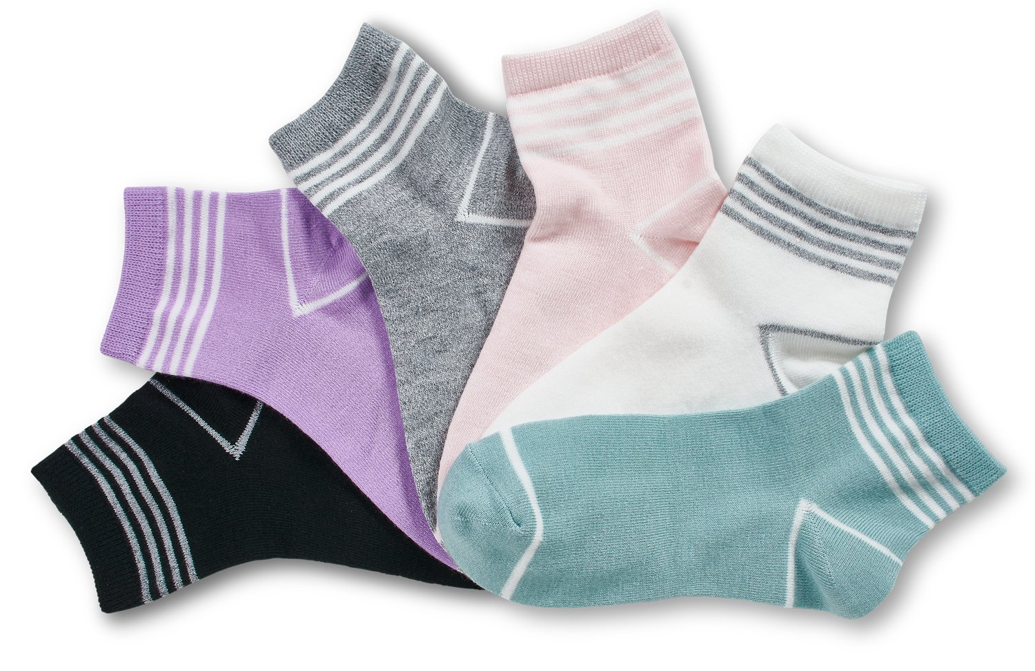 BCG Women's Four Stripes Quarter 6 Pack - view number 3
