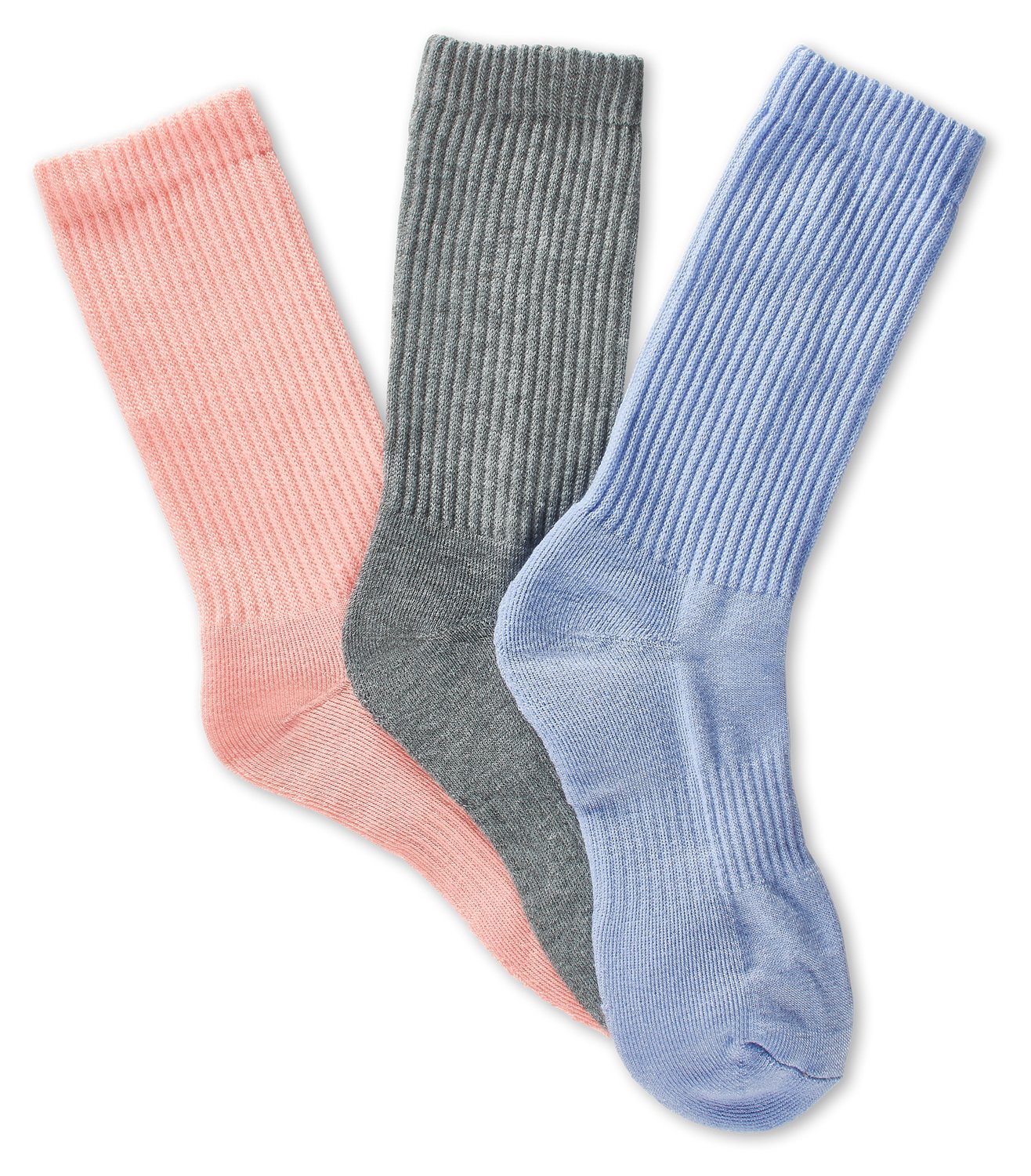 BCG Solids Everyday Crew Socks 3-Pack