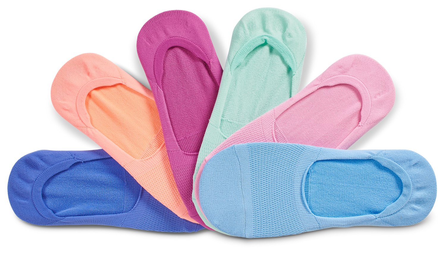 BCG Women's Footie Bright Solids 6 Pack - view number 1
