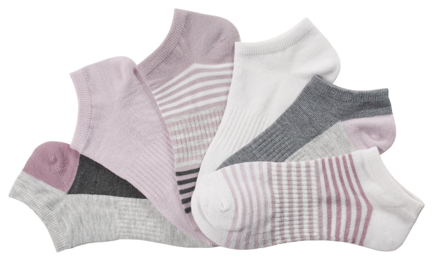 BCG Women's Pop Block No Show Socks 6 Pack - view number 3