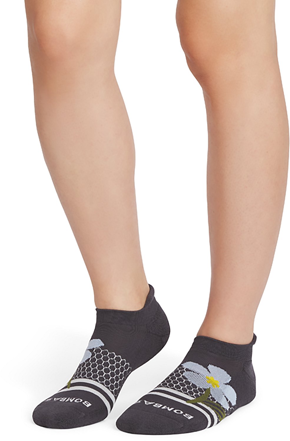 Bombas Adult Floral Double Stripe No Show Socks - view number 2