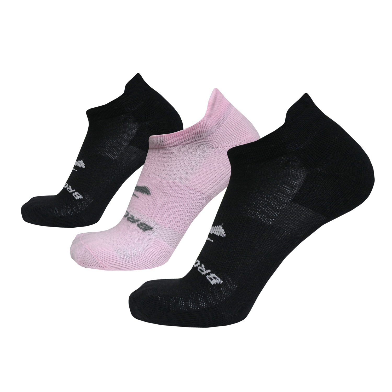 Brooks Adults' Run-In Running No-Show Socks 3-Pack