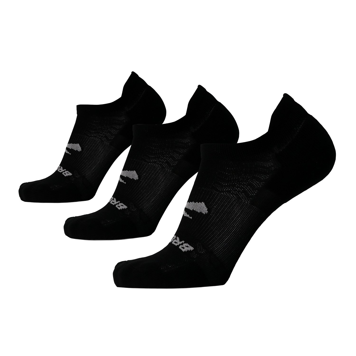 Brooks Run In No Show 3pk Socks